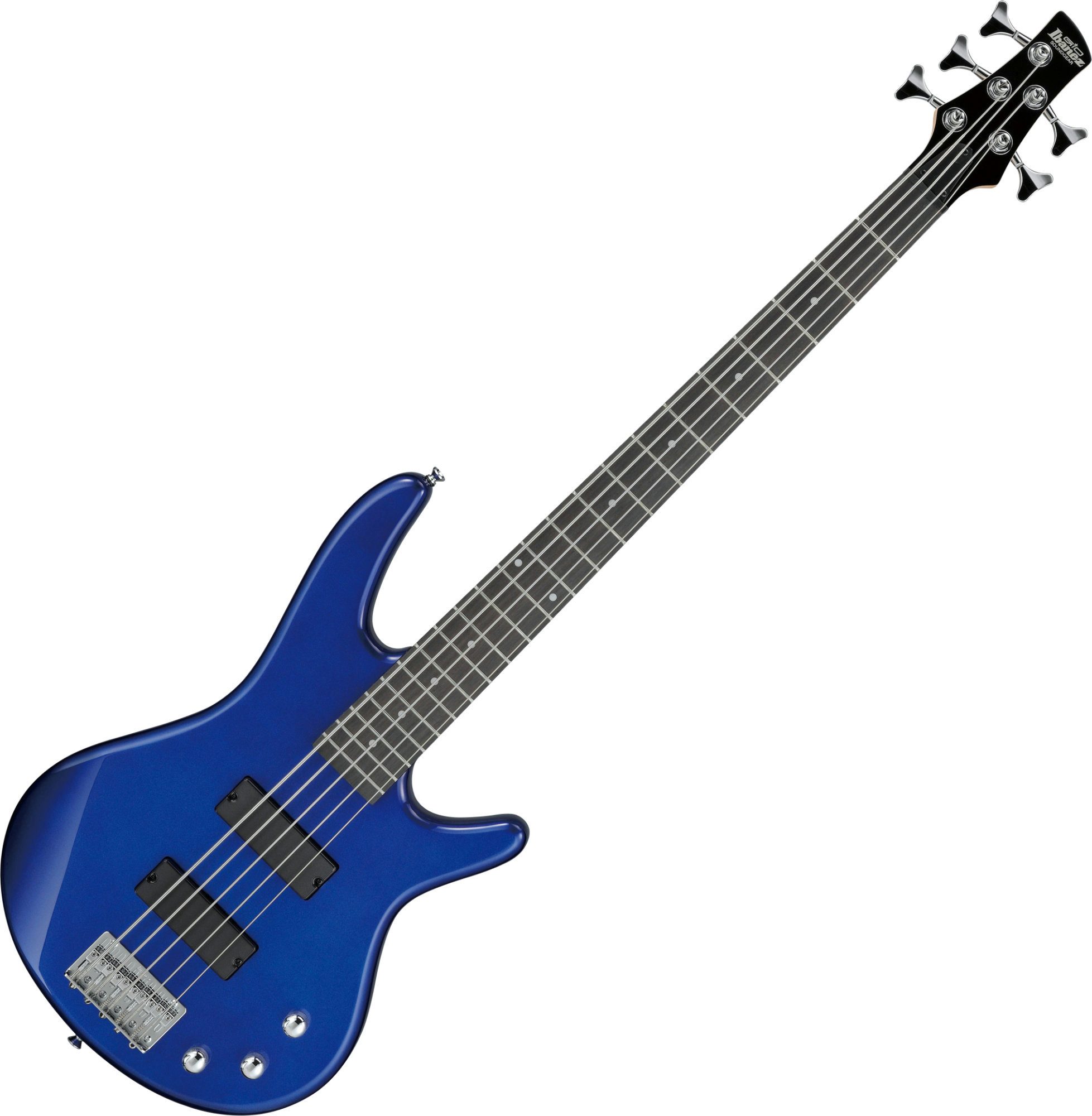 Ibanez E-Bass GIO GSR185-JB Jewel Blue, Soundgear, E-Bass, 5-Saiter Bass mit 2 Humbuckern, Gloss-Finish