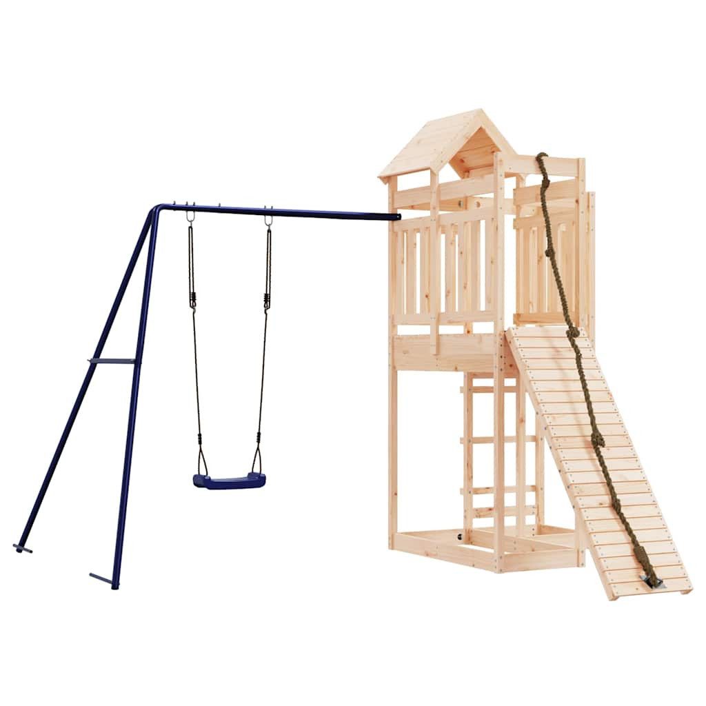 vidaXL Spielturm Spielturm Massivholz Kiefer