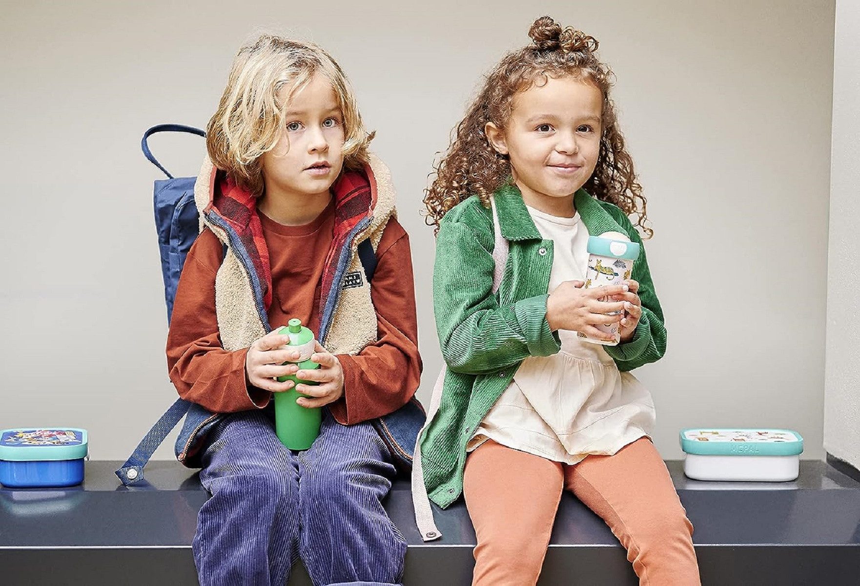 Mepal Trinkflasche Trinkflasche Pop-up 400 ml für Kinder, ideal für Campus und unterwegs, Paw Patrol Girls Design, einfach zu öffnen