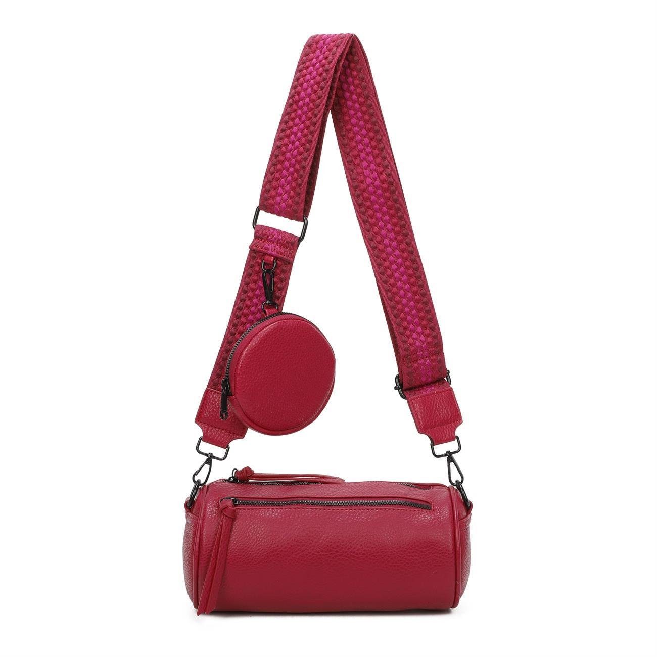 Gürteltasche Damen Zylinder Crossbody Tasche Umhängetasche Vintage Bodybag