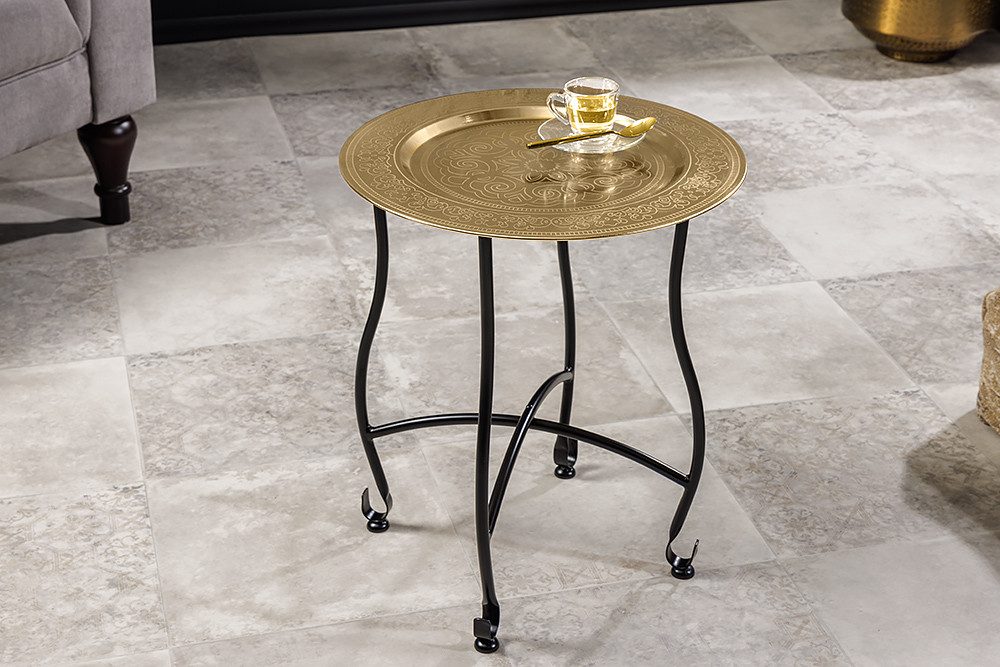 riess-ambiente Beistelltisch MARRAKESCH 50cm messing gold günstig online kaufen