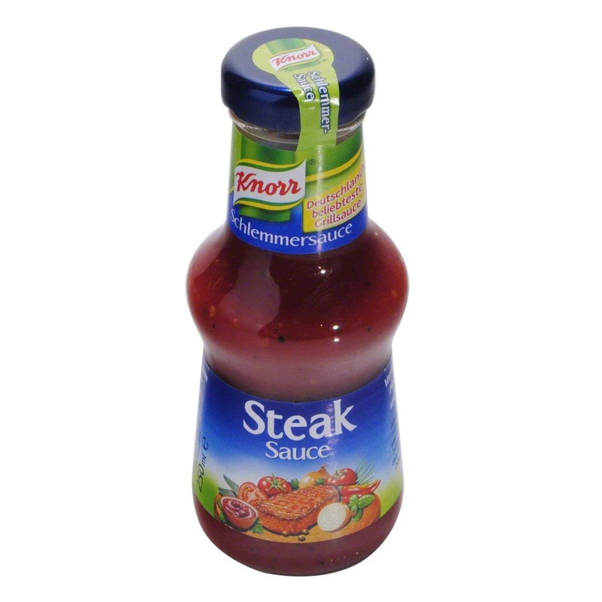 Knorr Saucen, Knorr - Schlemmersauce Steak Sauce, mild würzige Tomatensauce - 250ml