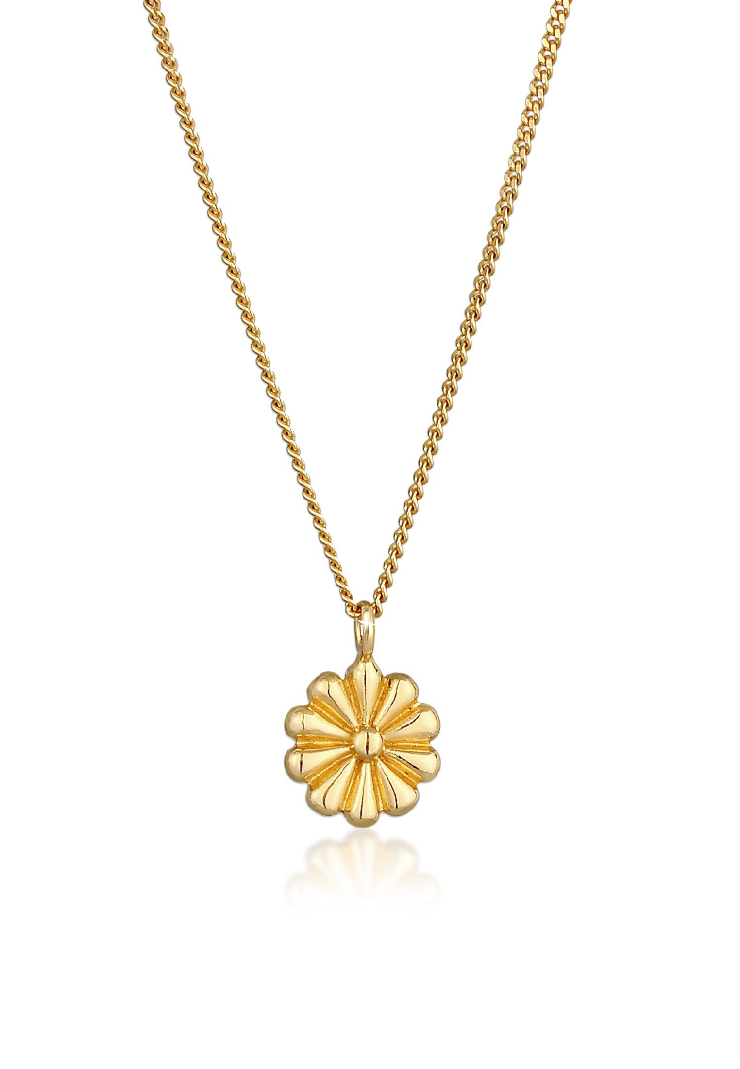 Elli Kette mit Anhänger Blume Flower Floral 925 Silber