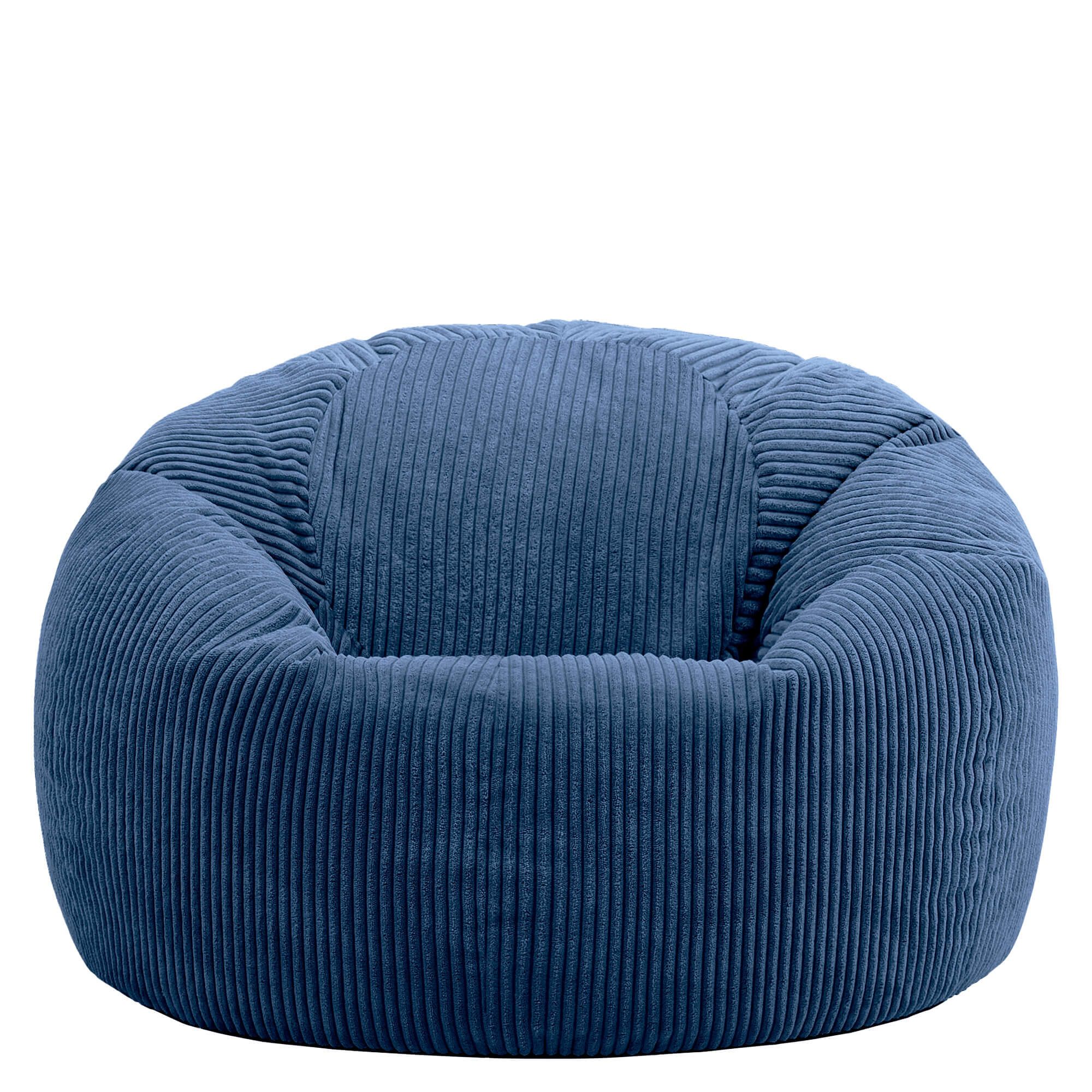 icon Sitzsack Sitzsack Erwachsene aus Cord flauschig „Kingston“, 85x50cm, Made in Germany, für Erwachsene & Kinder, mit Füllung – Bild 4 von 5