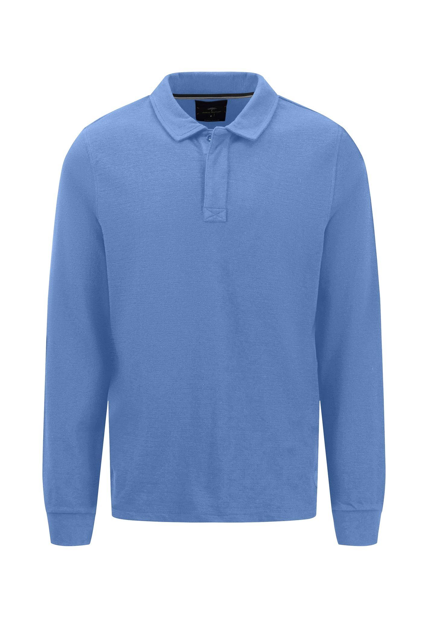 FYNCH-HATTON Langarm-Poloshirt mit Polokragen crystal blue
