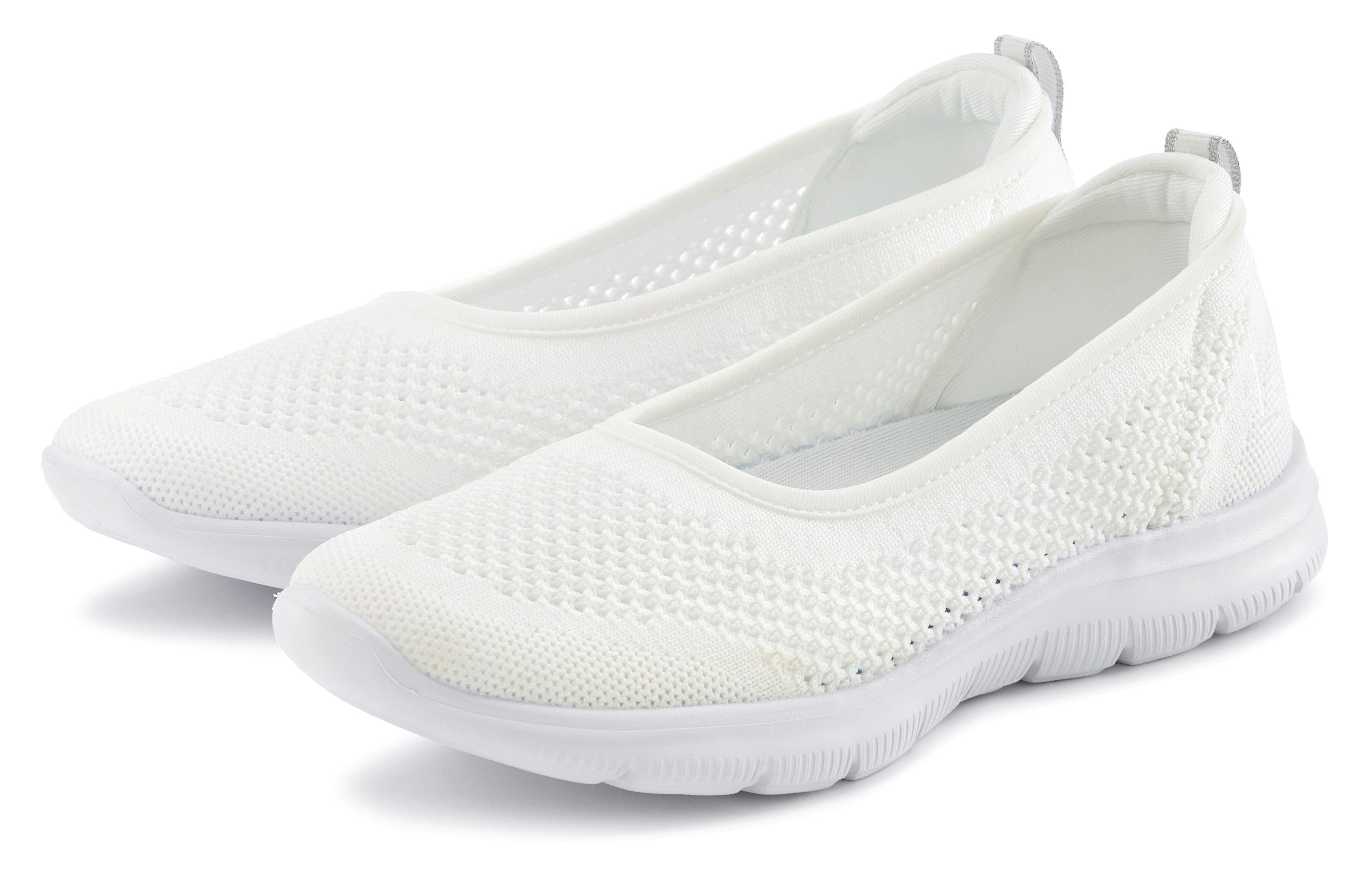 LASCANA Halbschuh, Sneaker Ballerinas runde Schuhspitze, ohne Verschluss, i günstig online kaufen
