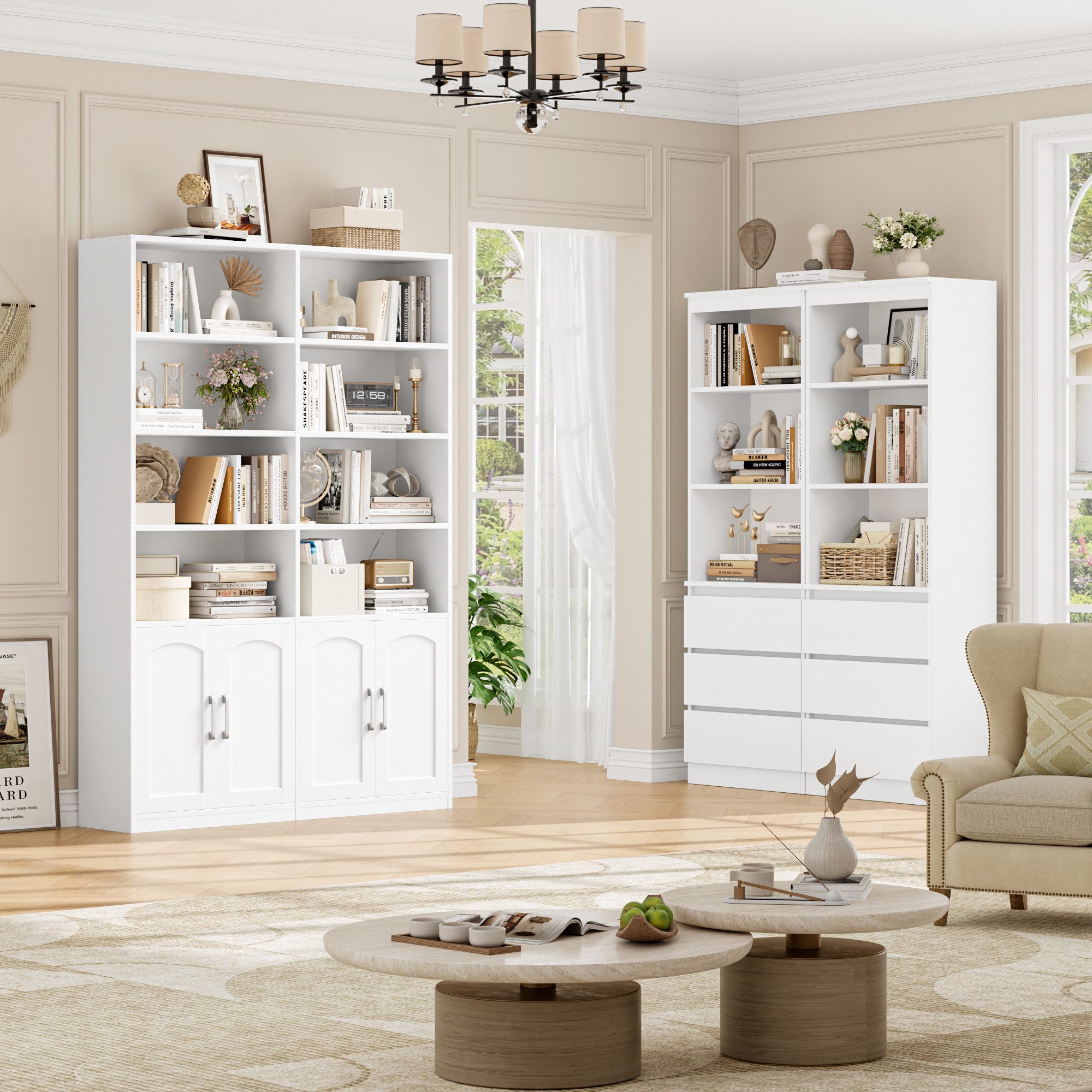 Homfa Bücherregal Standregal Büroregal Bücherschrank, mit günstig online kaufen
