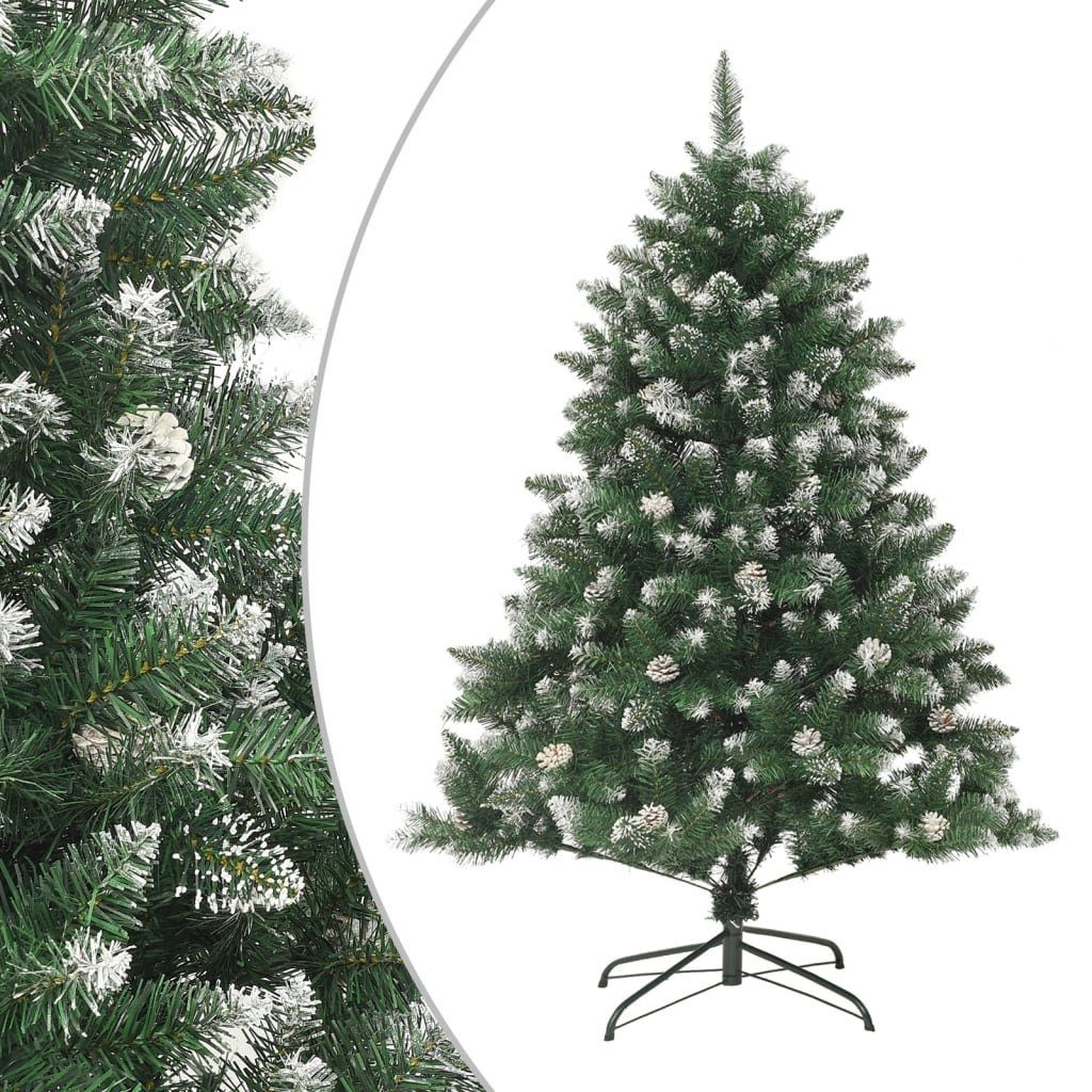 vidaXL Künstlicher Weihnachtsbaum Künstlicher Weihnachtsbaum mit Ständer 150 cm PVC