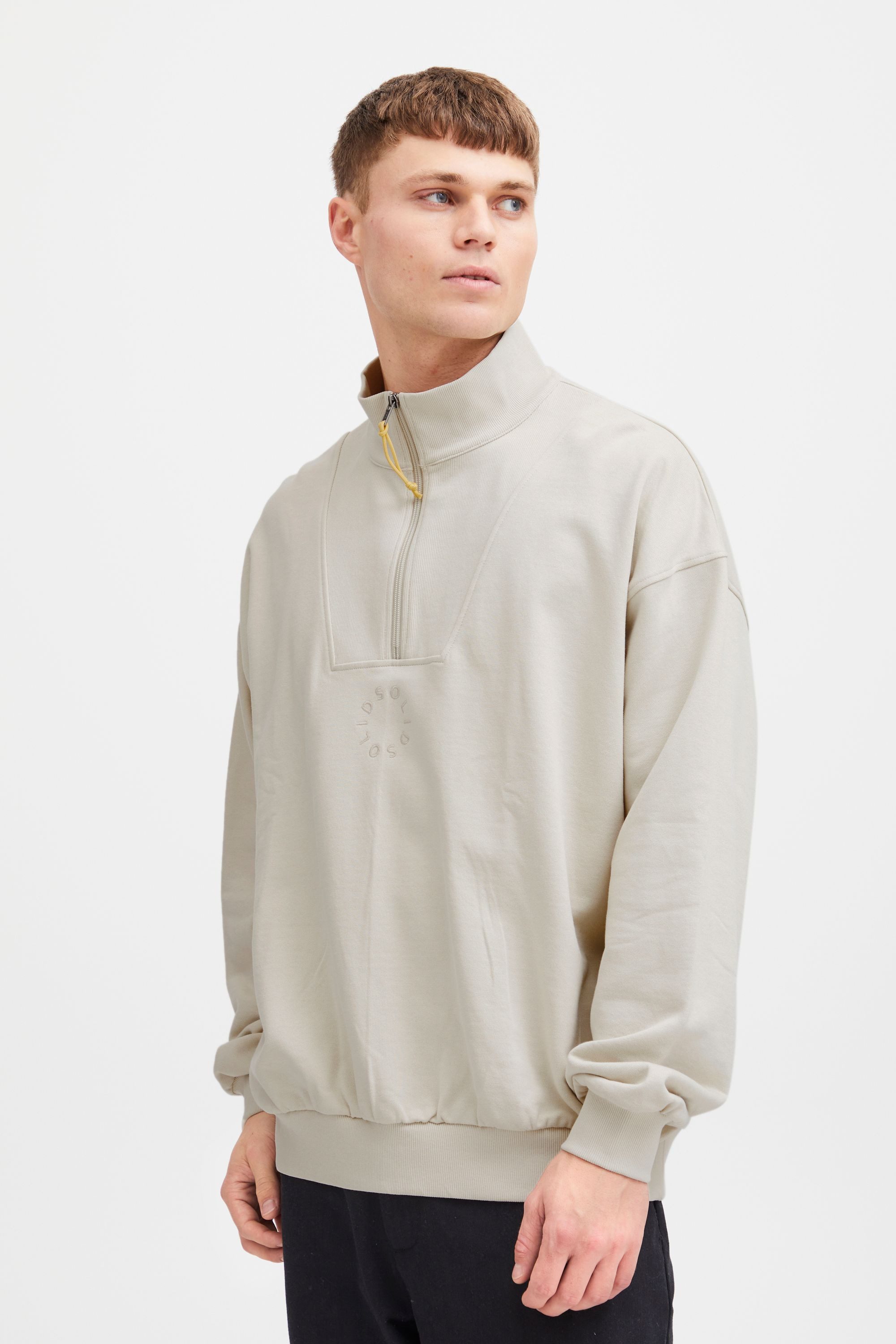 !Solid Sweatshirt SDIlham Cooler Troyer mit Logo günstig online kaufen