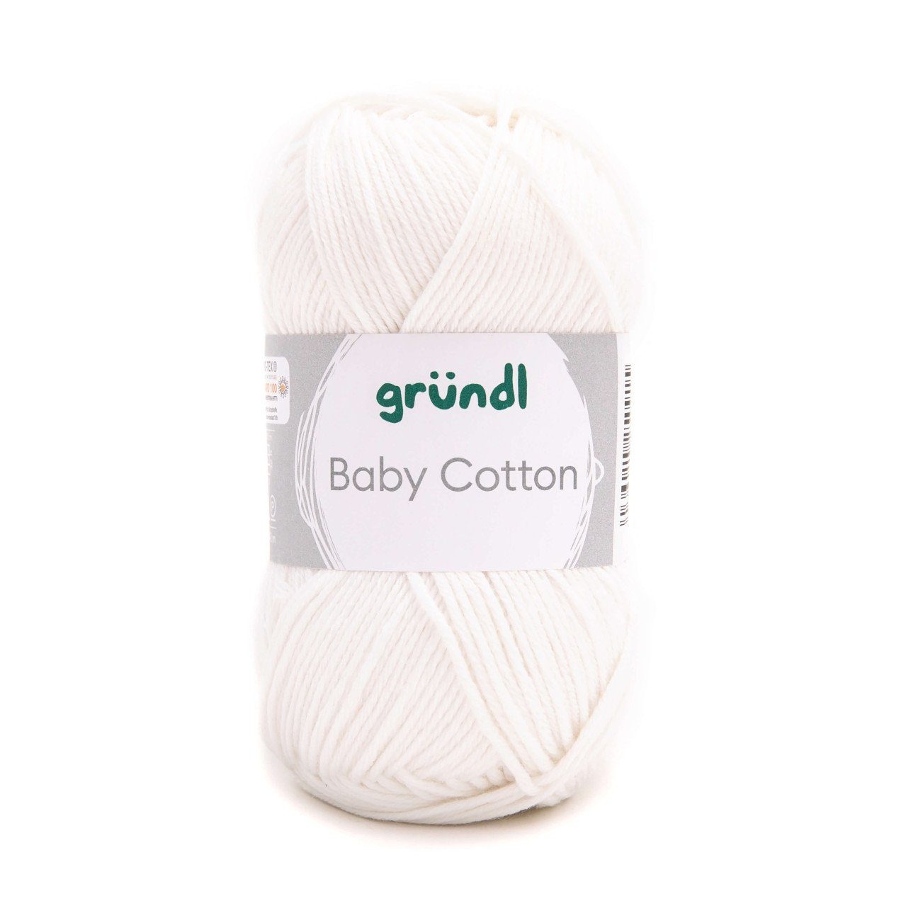Gründl Gründl Wolle Baby Cotton 50 g weiß Häkelwolle
