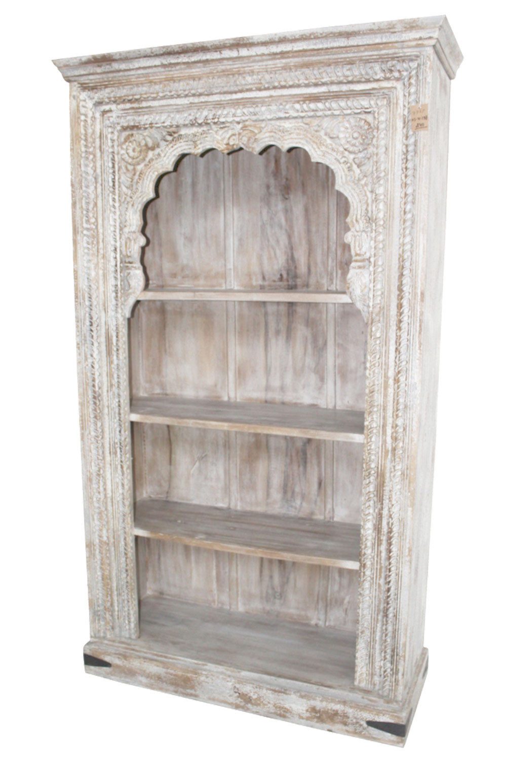 Marrakesch Orient & Mediterran Interior Bücherregal Oriental-Bücherregal Vintage 05, edel aus Mango-Massivholz 200 cm, 1-tlg.