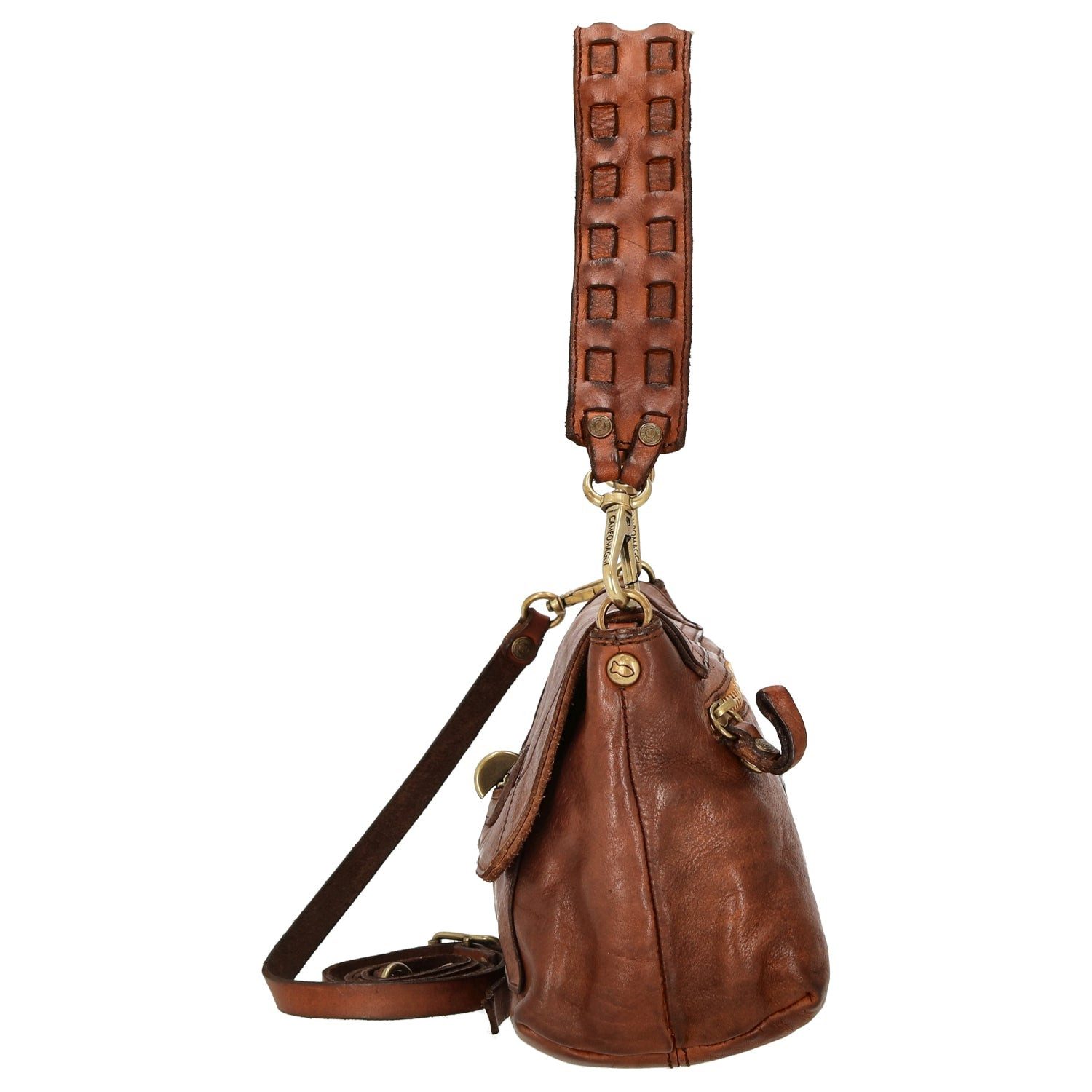 Campomaggi Umhängetasche Zefiro - Umhängetasche 24 cm (cognac)