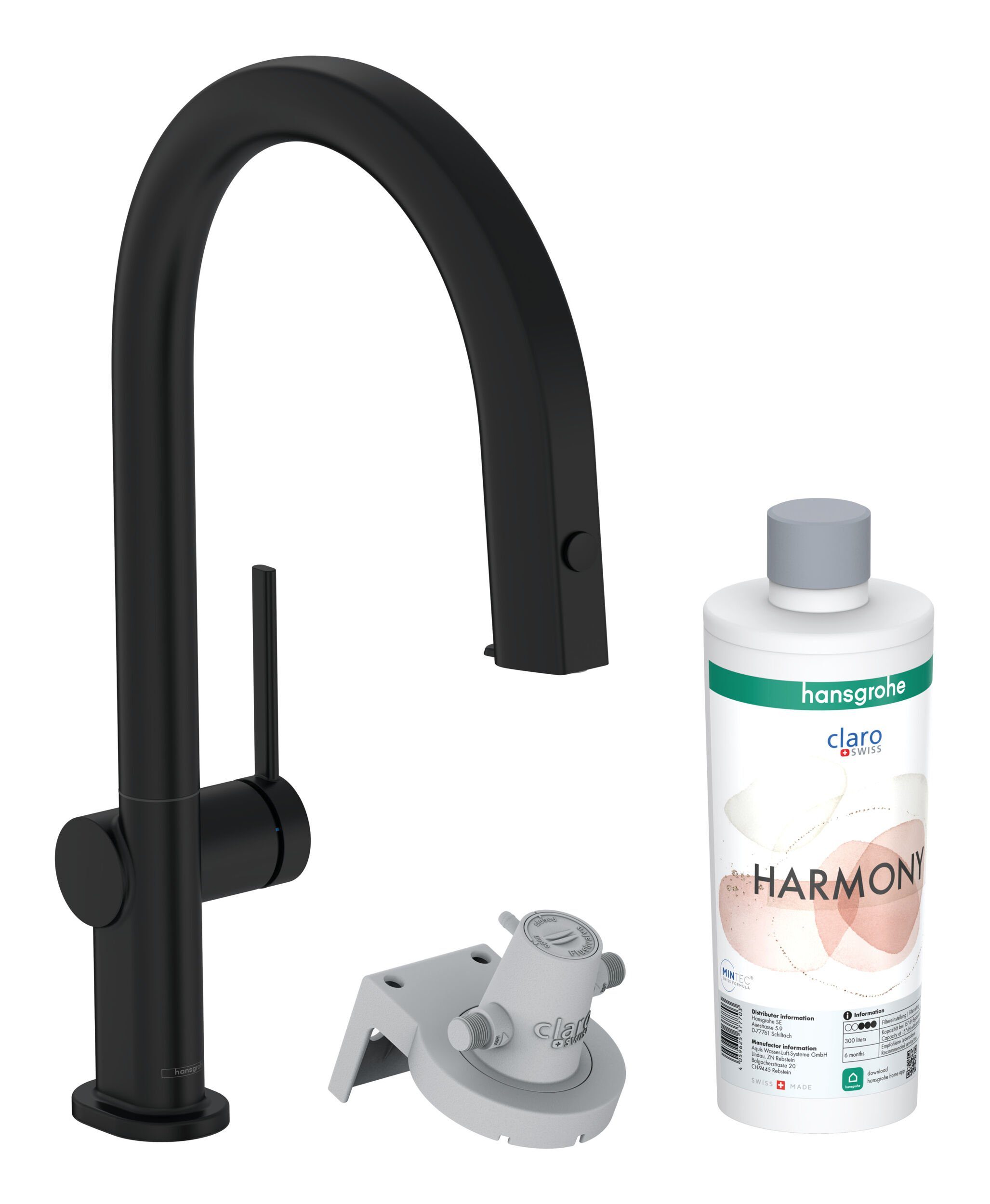 hansgrohe Küchenarmatur Aqittura M91 FilterSystem 210 Starterset mit sBox mit Ausziehauslauf