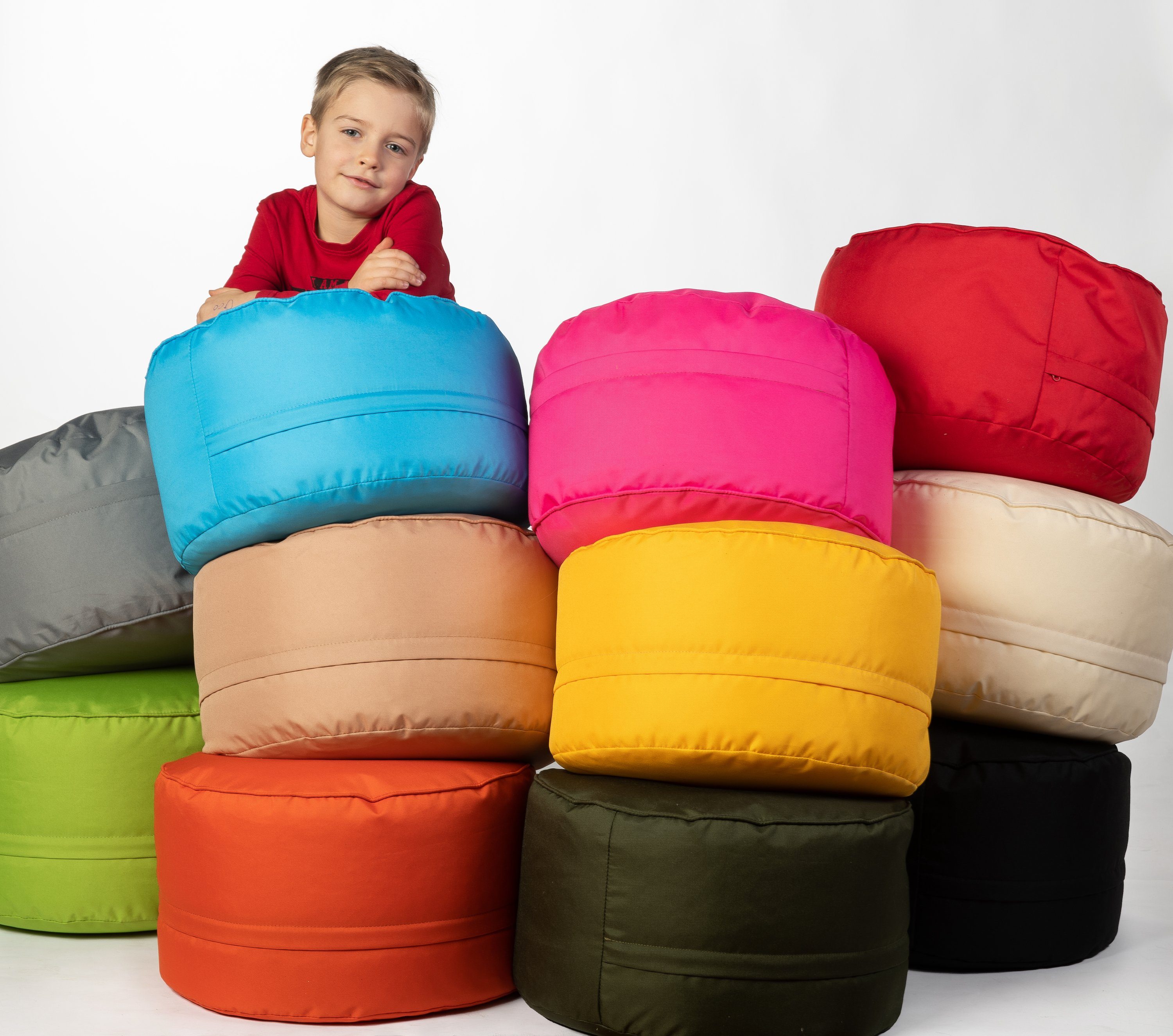 sunnypillow Sitzsack Runder Sitzpouf mit abnehmbarem Bezug, Sitzsack - Hock günstig online kaufen