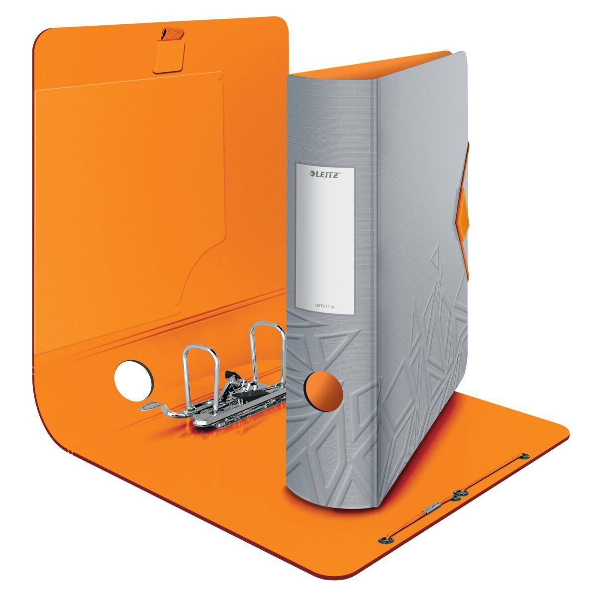 LEITZ Aktenordner Ordner Active Urban Chic PP A4 82mm dunkelgrau