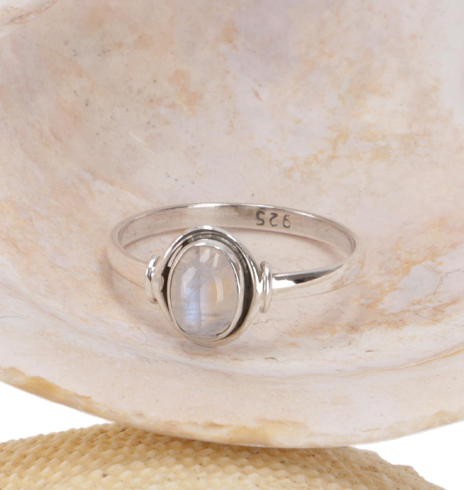 Guru-Shop Silberring Boho Silberring, filigraner Edelsteinring günstig online kaufen
