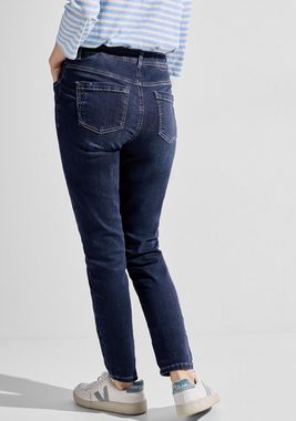 Cecil Slim-fit-Jeans in mittelblauer Waschung