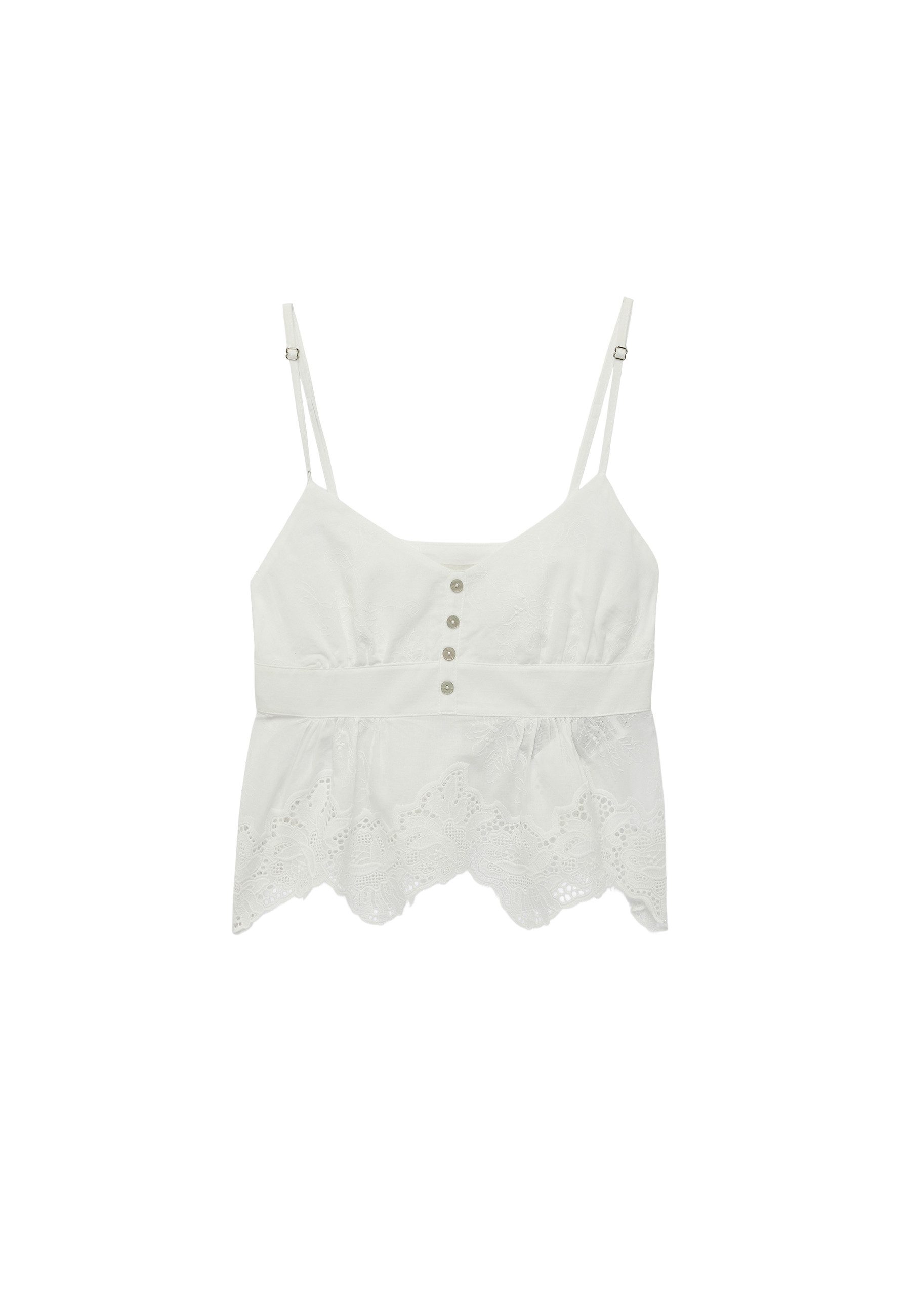 Koton Tanktop Ärmellos Degaje Kragen Tanktop