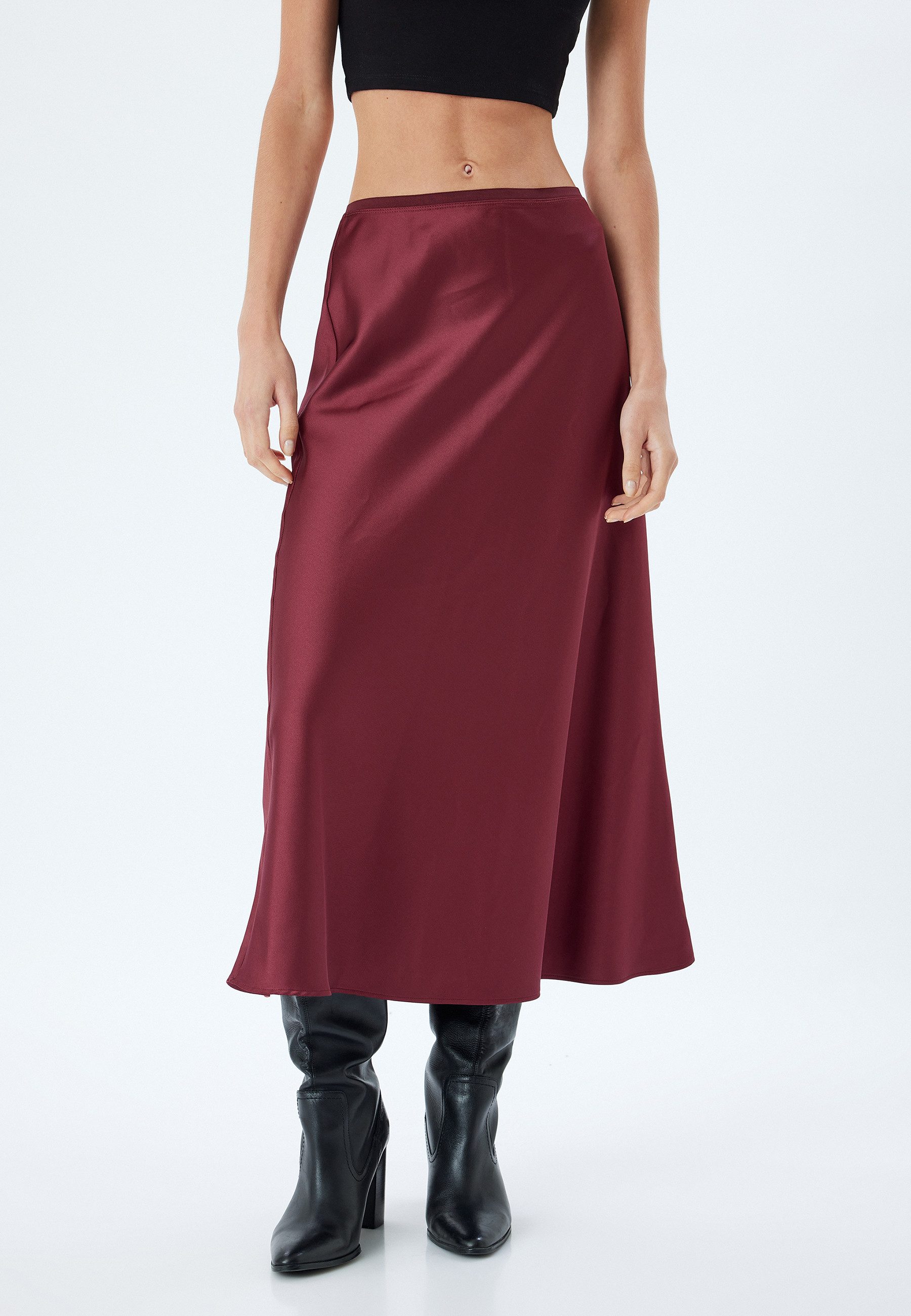 Koton Midirock Midi Länge A Form