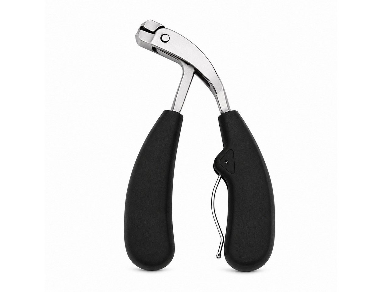 COOL-i ® Nagelknipser ergonomischer Zehennagelknipser aus Edelstahl mit langem Griff, präzisem Schnitt & Auffangfach
