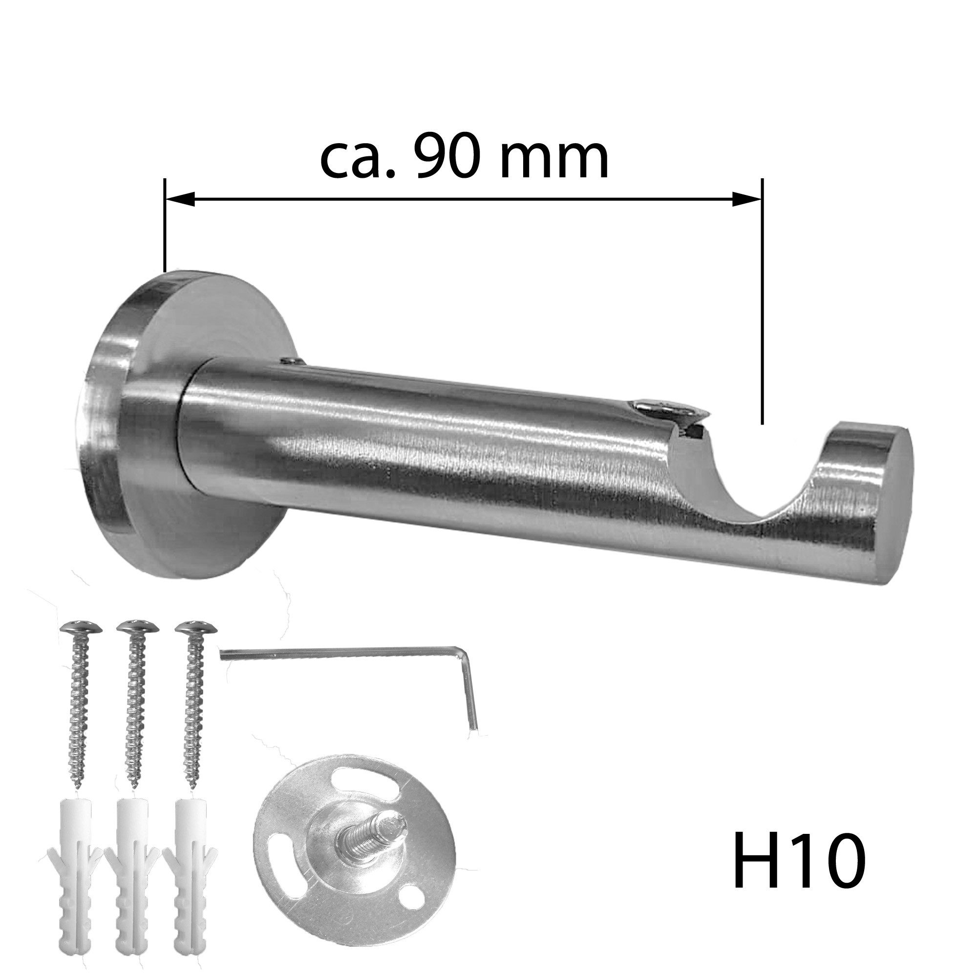 BASIT Gardinenstange Rohr Edelstahl 16 mm günstig online kaufen