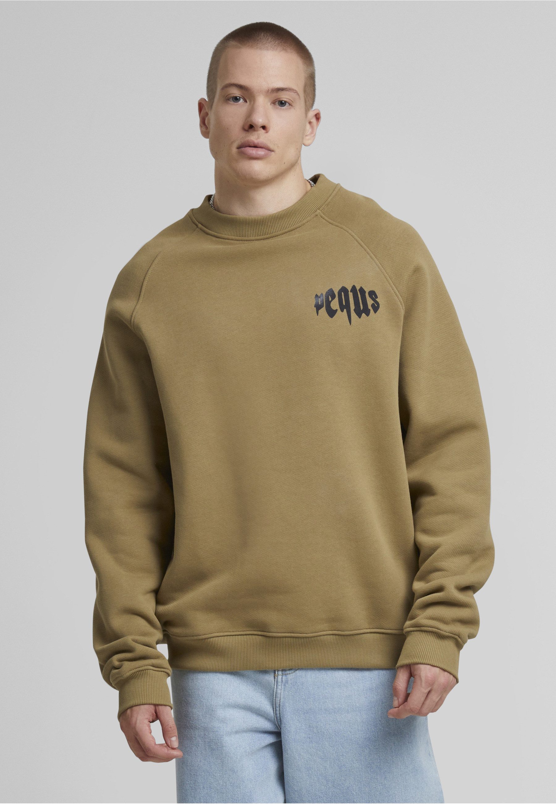 PEQUS Rundhalspullover PEQUS PEQUS Mythic Chest Logo Sweater (1-tlg)