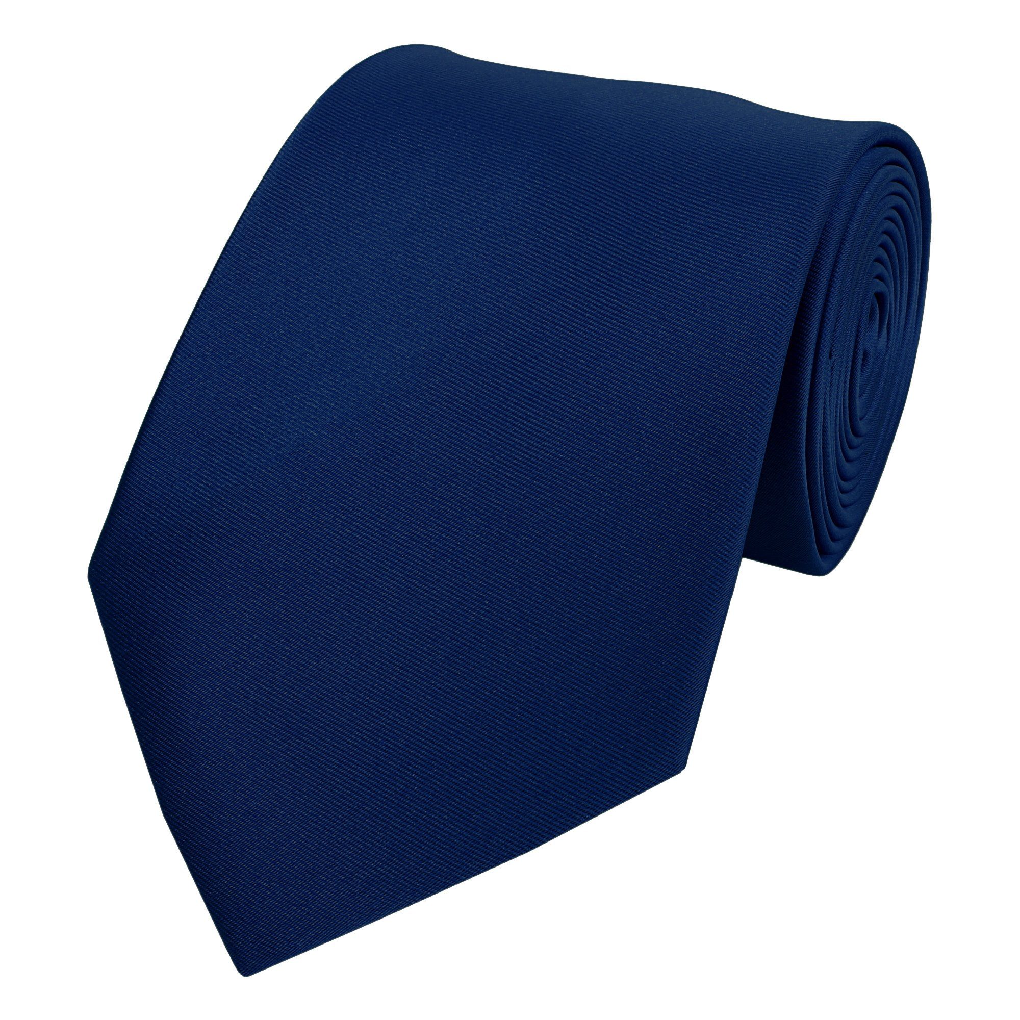 Fabio Farini Krawatte elegante Dunkelblaue Herren Krawatten - Schlips in 8c günstig online kaufen