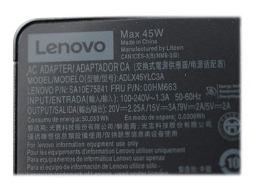 Lenovo LENOVO Netzteil 00HM663 Notebook-Netzteil 45 W 20 V, 15 V, 5 V, 9 V... Notebook-Netzteil