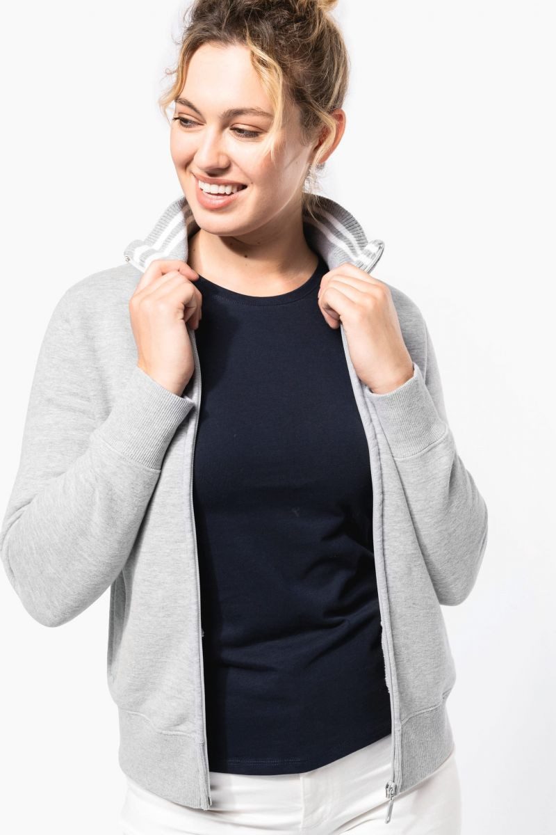 Kariban Outdoorjacke Damen Fleece-Sweater mit Zip