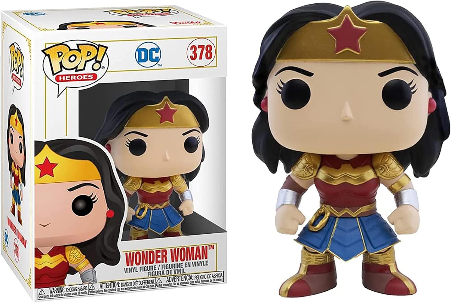 Funko Actionfigur DC Imperial Palace POP! Heroes Vinyl Figur Wonder Woman 9 cm, (1-tlg), niedliche Figur aus Vinyl