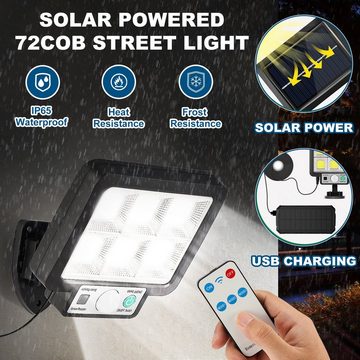 WILGOON LED Solarleuchte Solarlampen mit Bewegungsmelder, 72 LED Superhell