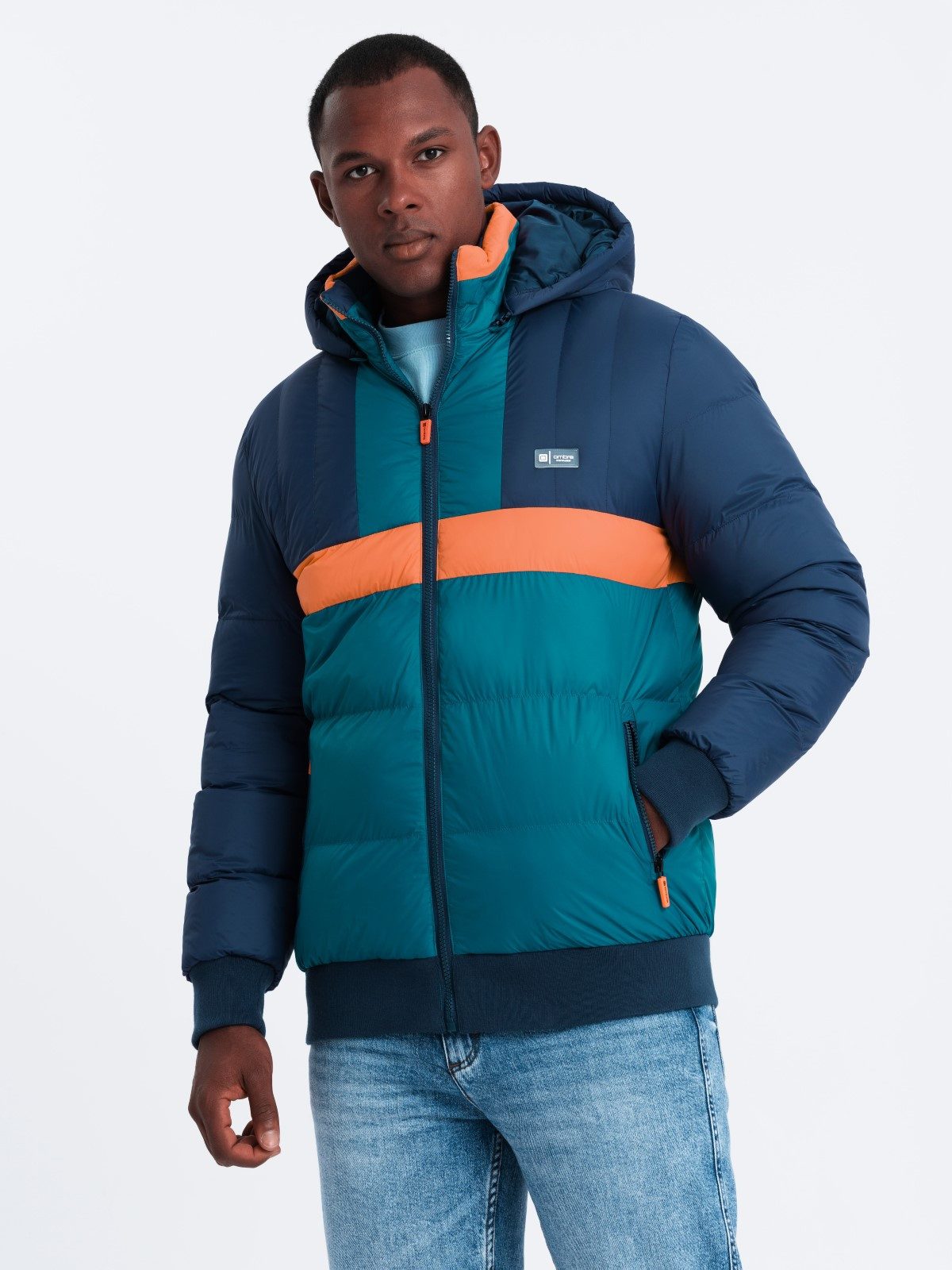 OMBRE Steppjacke Sportliche bunte Herrenjacke im günstig online kaufen