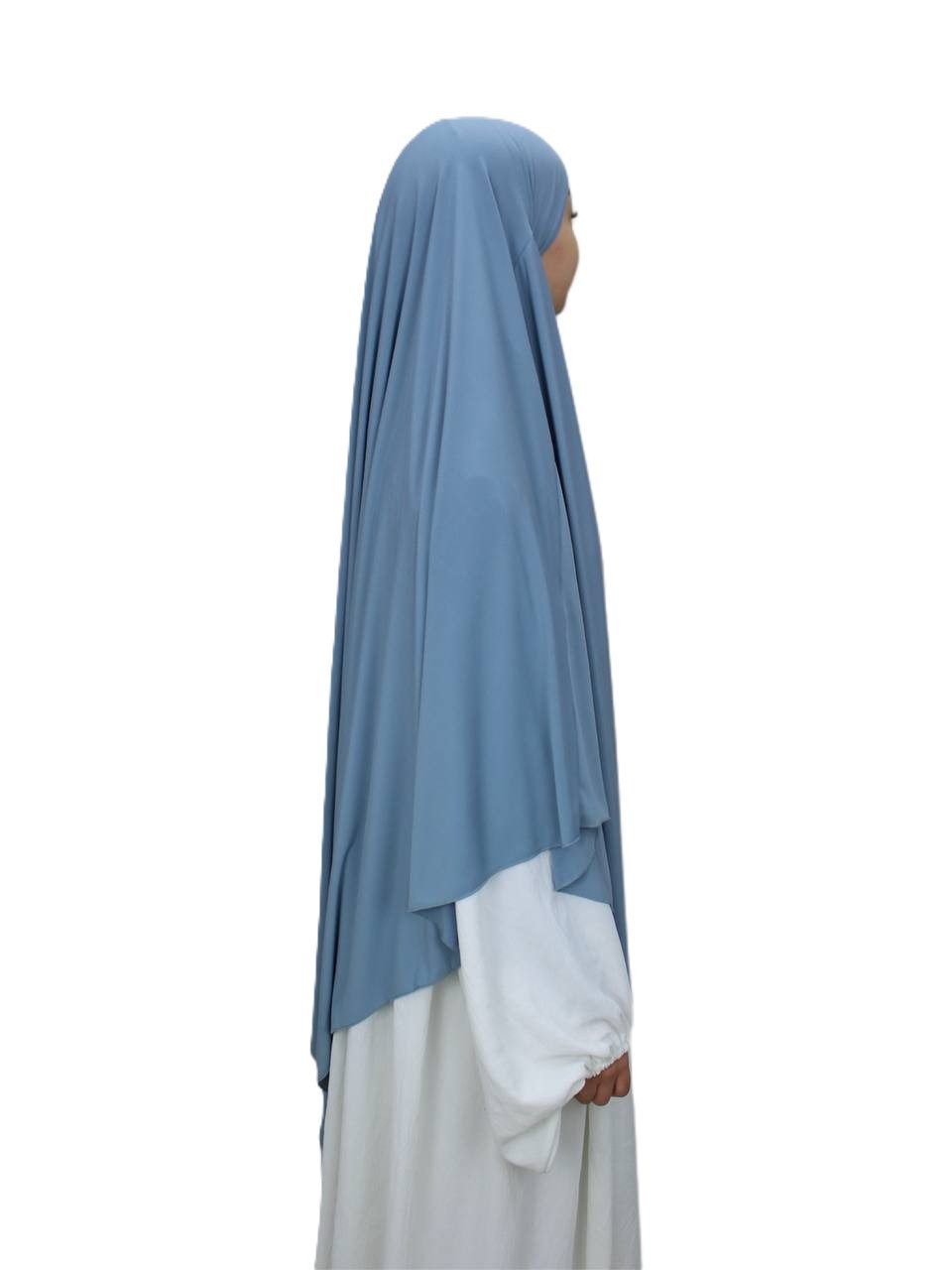 Aymasal Kopftuch Jersey premium Khimar BAYLA Einlagiger Jersey Khimar Hijab Scarf Islam, (Einzeln, Einzelartikel), Kopftuch Jersey Premium Khimar BAYLA