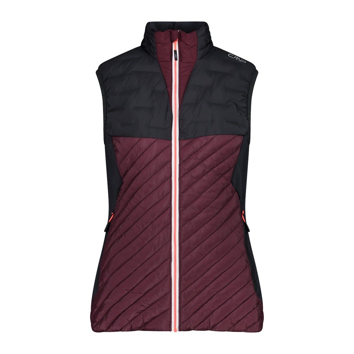 W Mini Cmp Damen Vest Funktionsweste Burgundy CMP Ripstop Hybrid