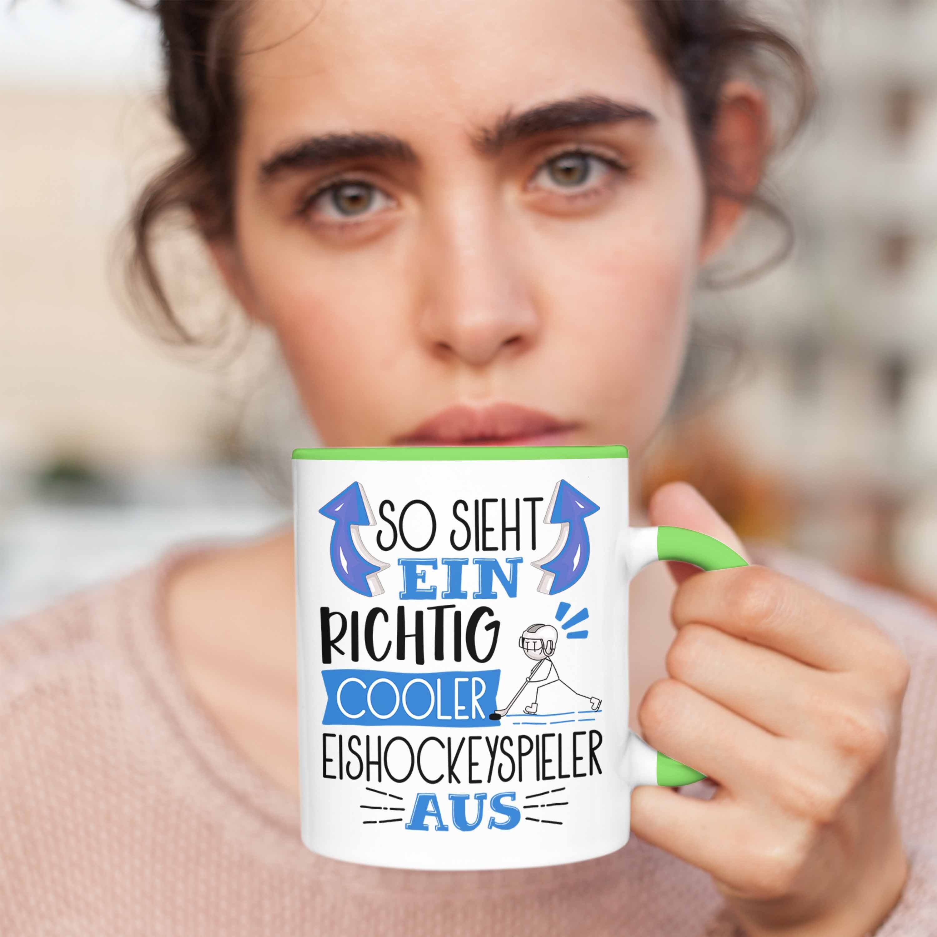 Lusti Tasse Cooler Ein Richtig Trendation Aus So Grün Sieht Geschenk Tasse Eishockeyspieler