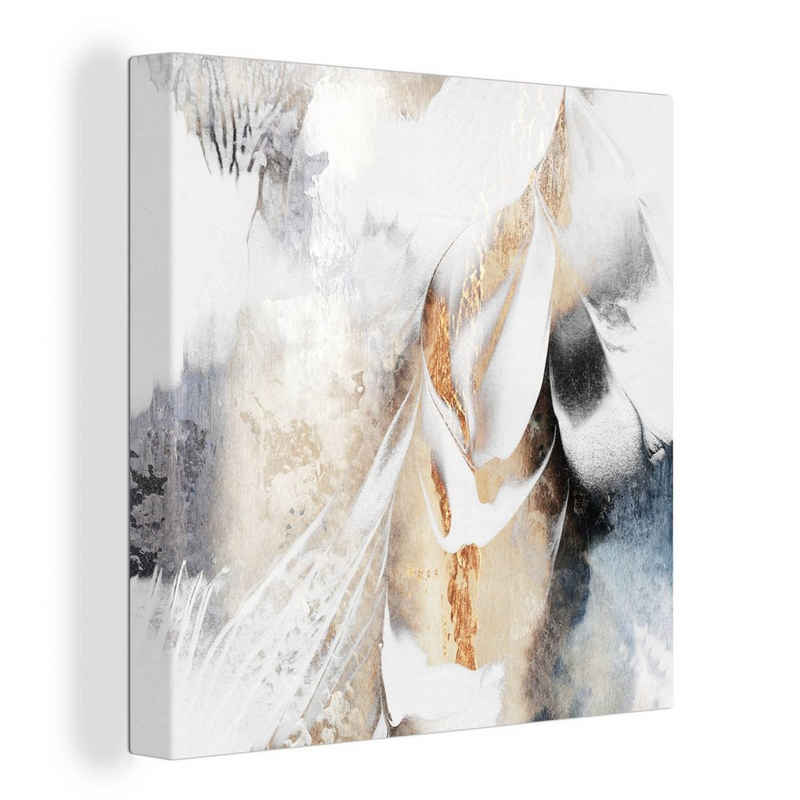 OneMillionCanvasses® Leinwandbild Abstrakt - Gold - Design - Luxe, (1 St), Leinwandbild fertig bespannt inkl. Zackenaufhänger, Gemälde