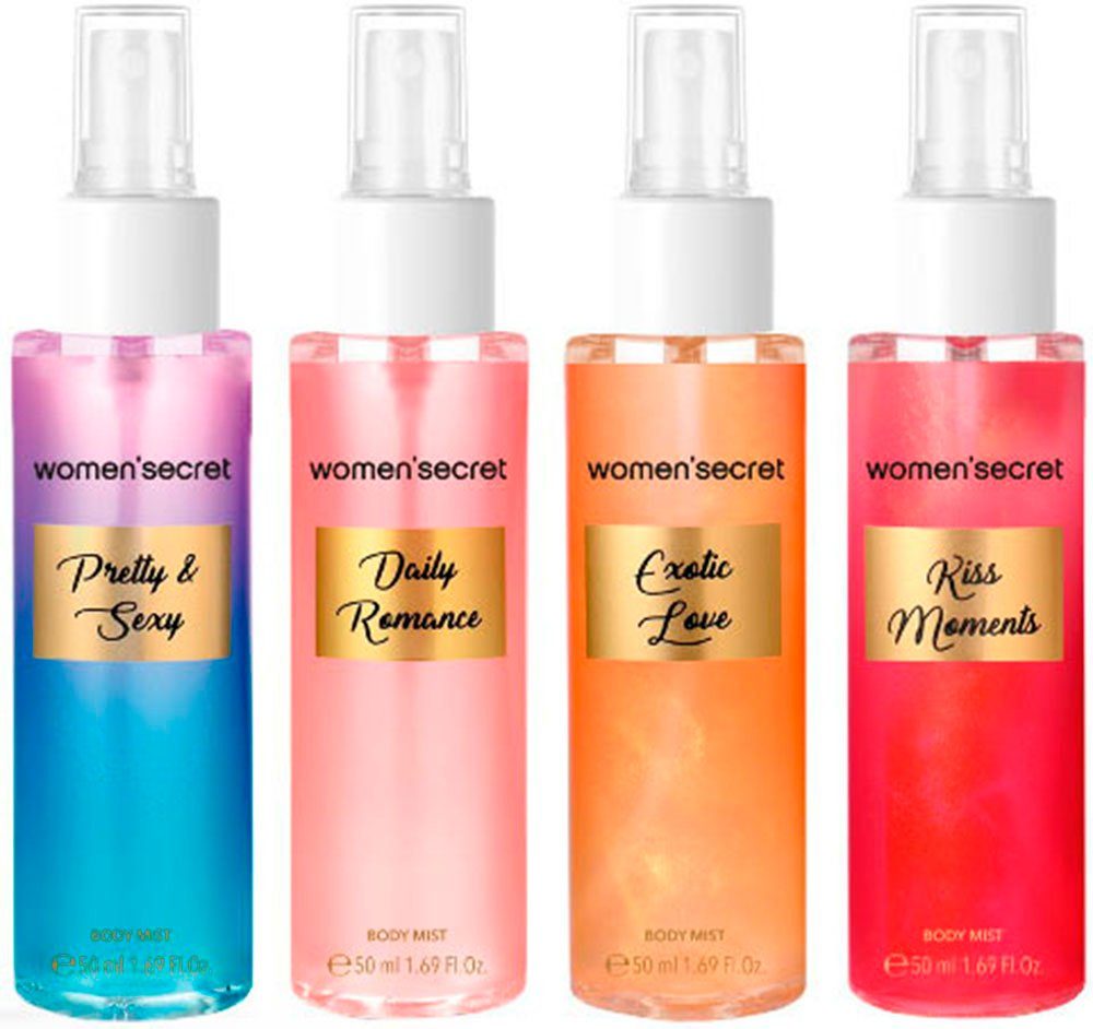 Duft-Set Women Secret Body Mist 4x 50ml Set "Senses"