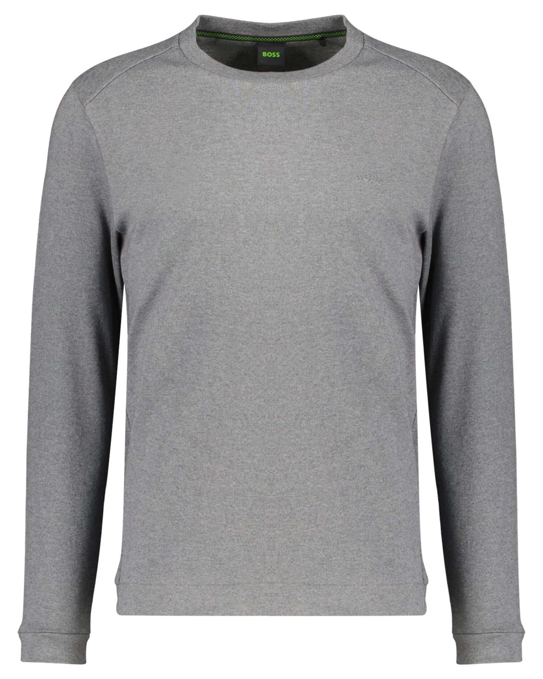 BOSS Sweatshirt Herren Sweatshirt SALBO CURVED (1-tlg) grau (13)