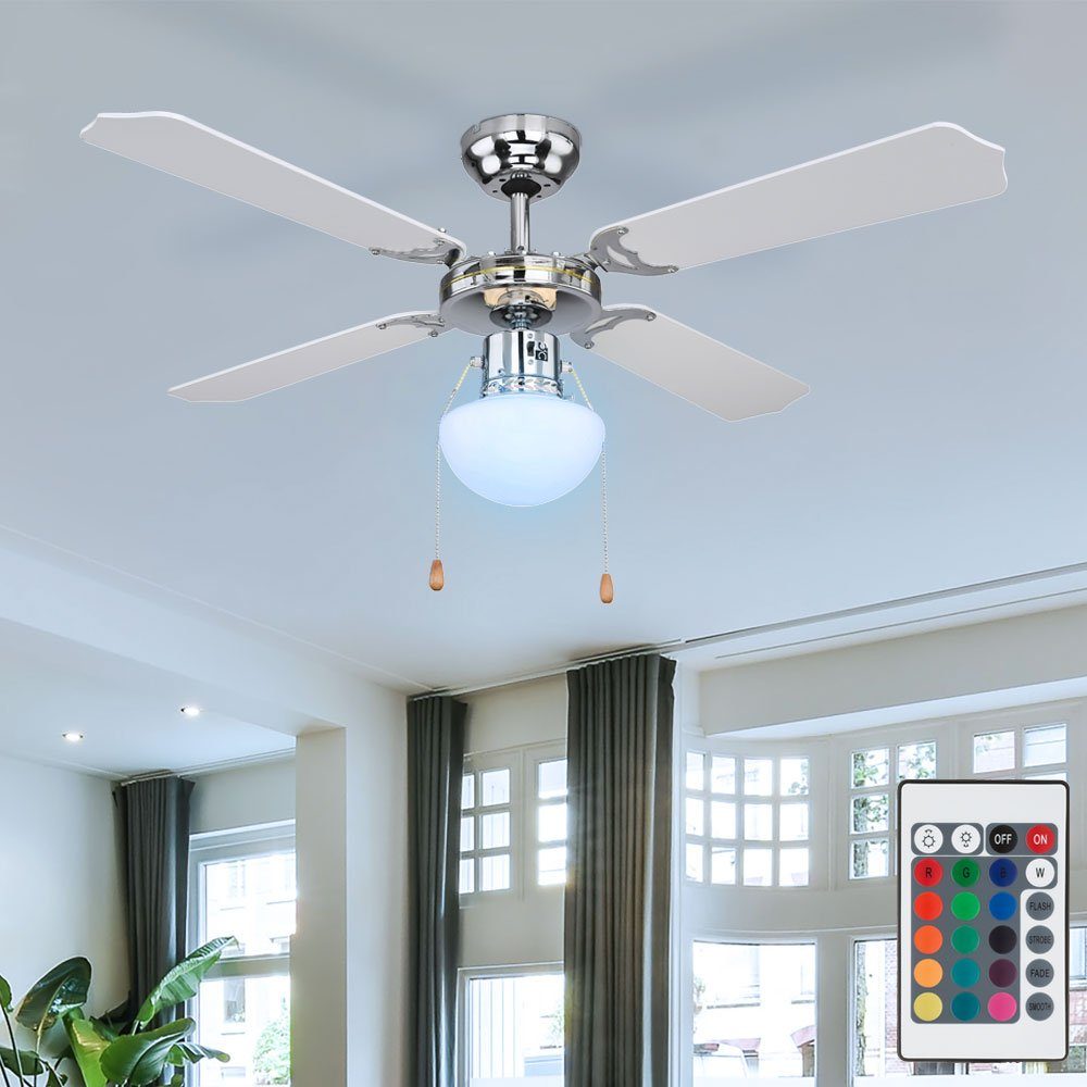 etc-shop Deckenventilator, Deckenventilator Deckenlampe Fernbedienung Farbw günstig online kaufen