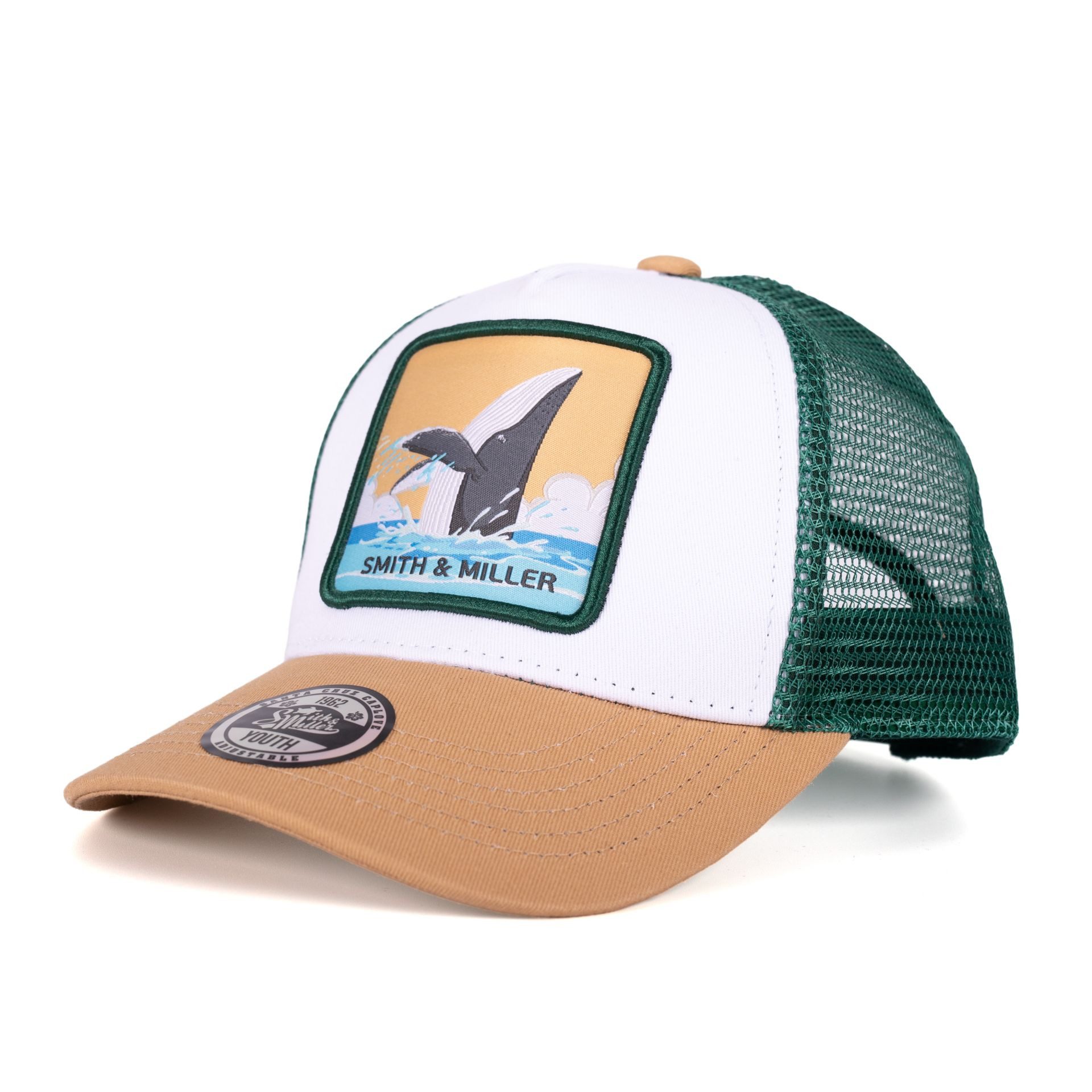 Smith & Miller Baseball Cap Miramar Trucker Youth Cap weiss/mustardgelb/grün - 1 Stück