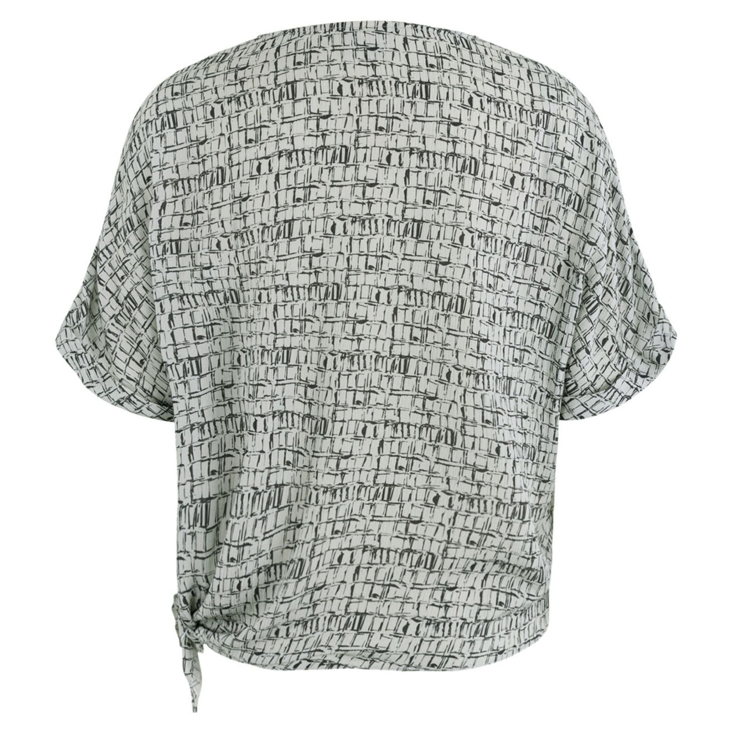 Moscow Design Druckbluse mit aus Hemdbluse Viskose Muster in Lindy Grau