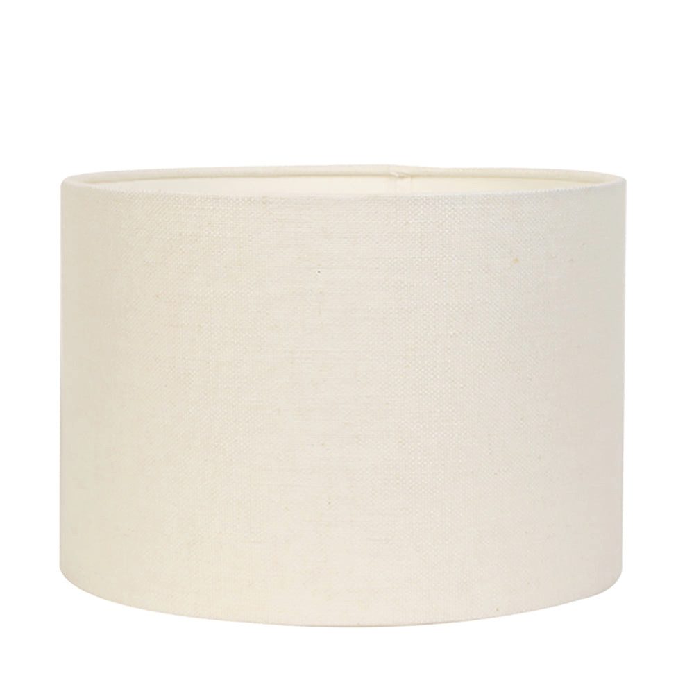 Dirk Davids Leuchten GmbH Лампыschirm Лампыschirm Zylinder in Leinen Eiweiß 40-40-30cm, Harmonisches Licht