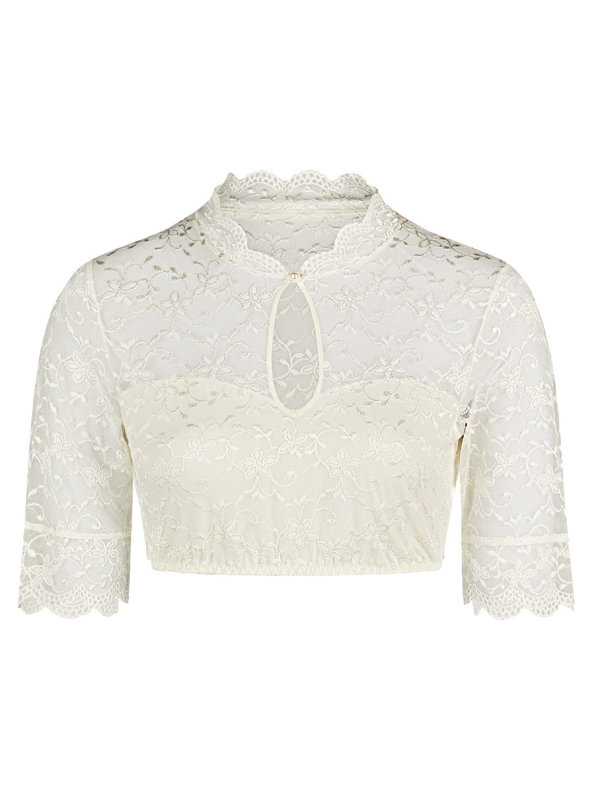 Nina Von C. Dirndlbluse Dirndlbluse halbarm Annette (Stück, 1-tlg) -