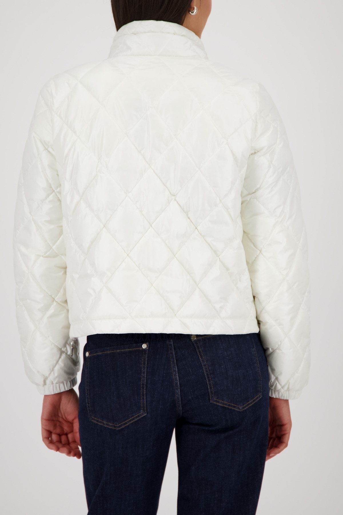 Monari Steppjacke Stehkragen, Regular Fit, Seitenschlitze mit Reißverschluss