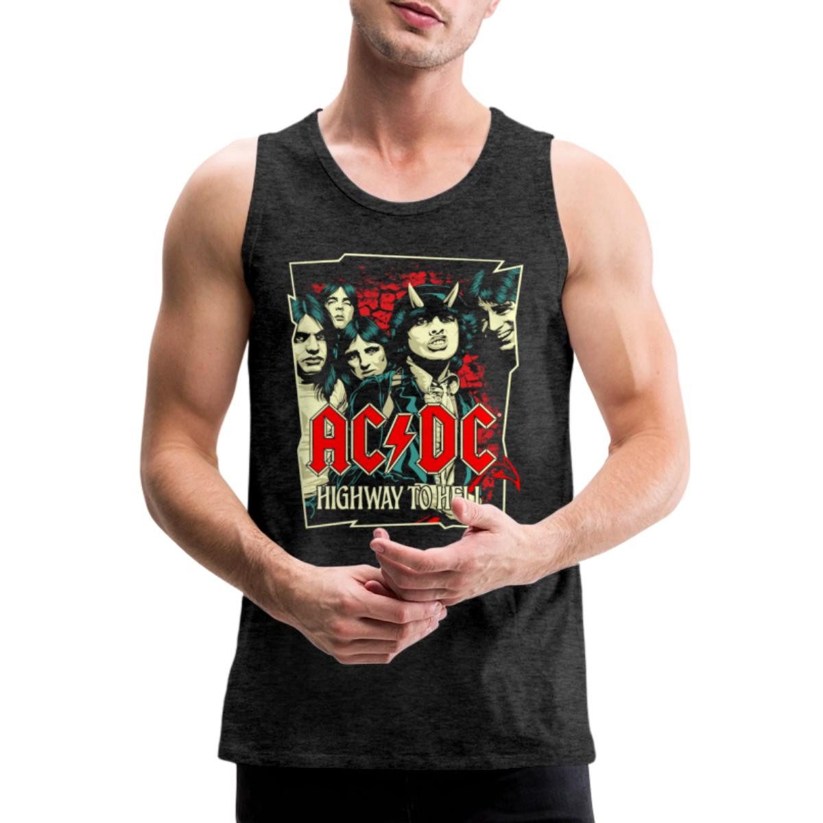 Spreadshirt T-Shirt AC/DC Bandlogo Bild Highway günstig online kaufen