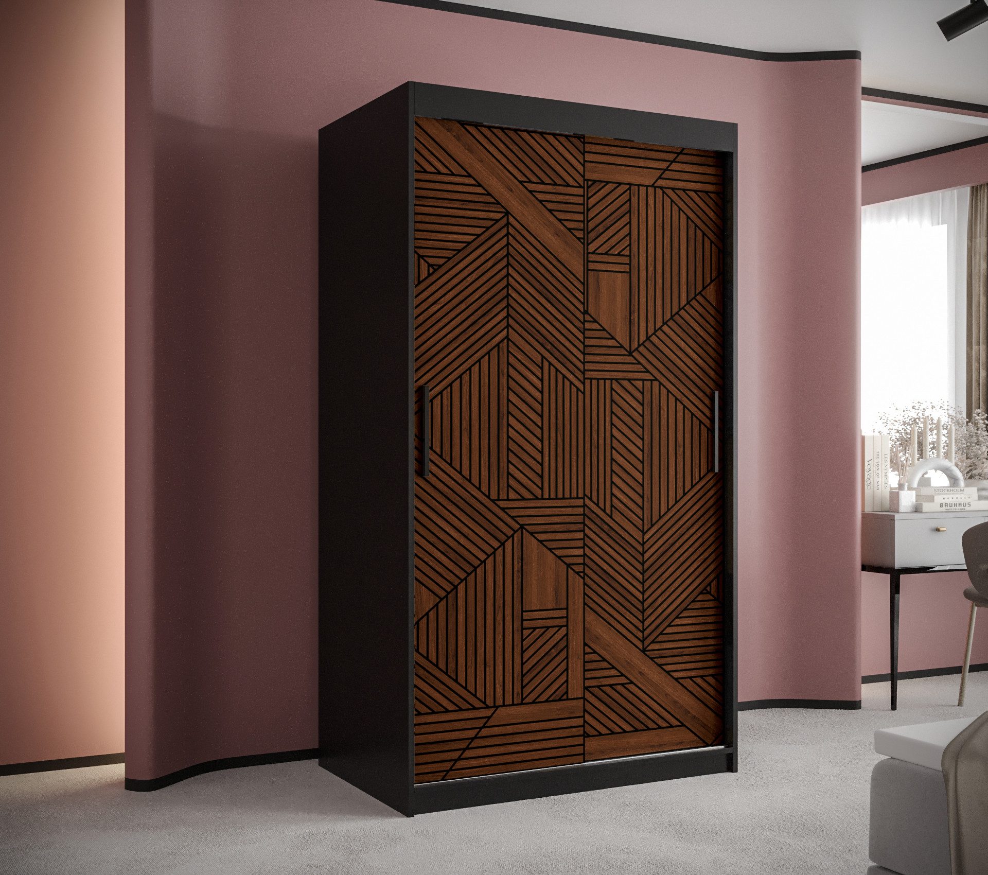 ABIKS MÖBEL Schwebetürenschrank MARSYLIA 1 Schlafzimmerschrank - mit Schieb günstig online kaufen