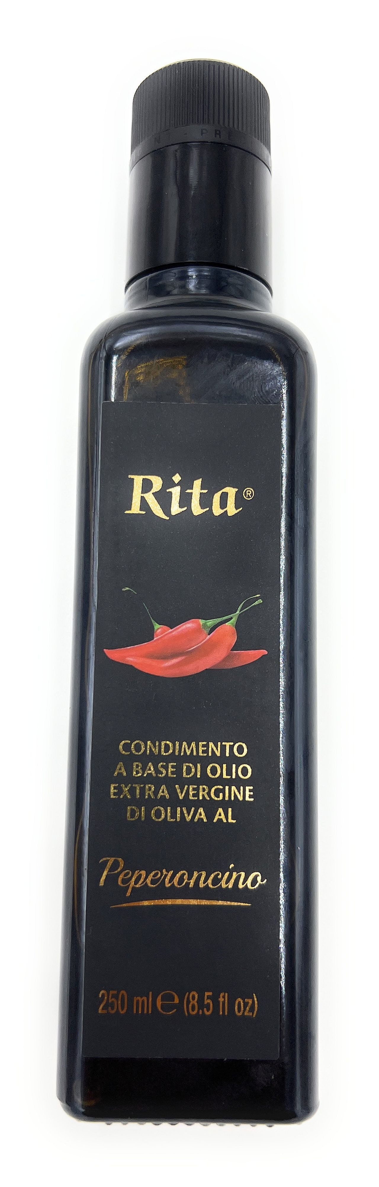 Rita Speiseöl Natives Olivenöl Extra Peperoncino 250 ml Italienisches Chili-Olivenöl, 1 x 0,25 l