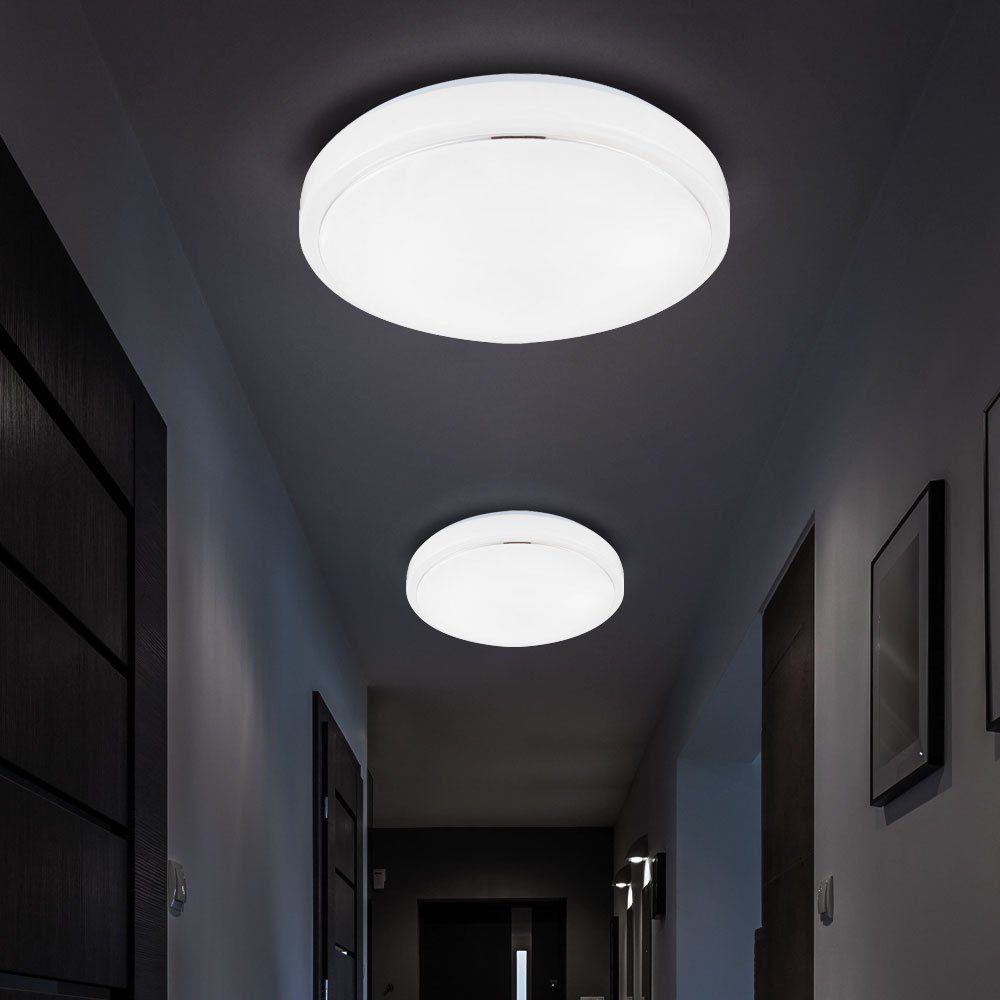etc-shop LED Deckenleuchte, LED-Leuchtmittel Deckenlampe fest Deckenleuchte LED Modern verbaut, dimmbar Decke Wohnzimmerleuchte