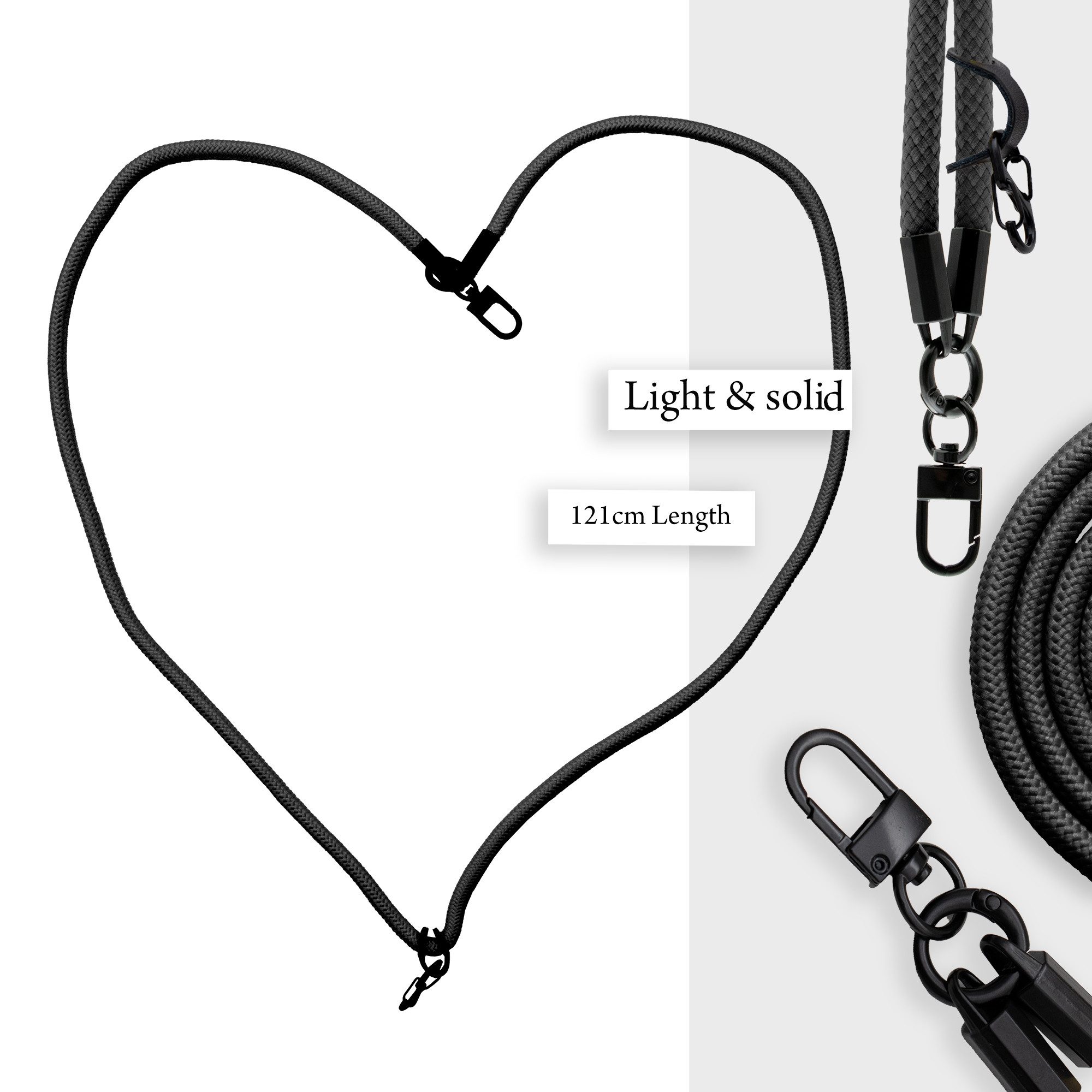 Cadorabo Handykette für Honor 9 Kette Honor 9, Handykette für Schutzhülle mit verstellbarem Kordelband Necklace