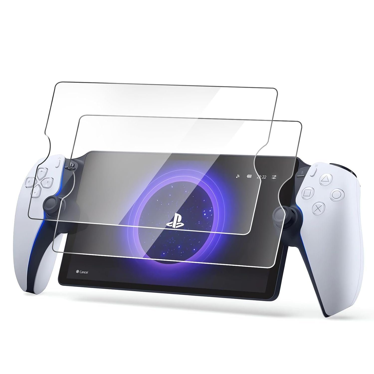 MSM Displayschutzglas 2X Schutzglas für Playstation Portal PS5 Panzerfolie Display Full